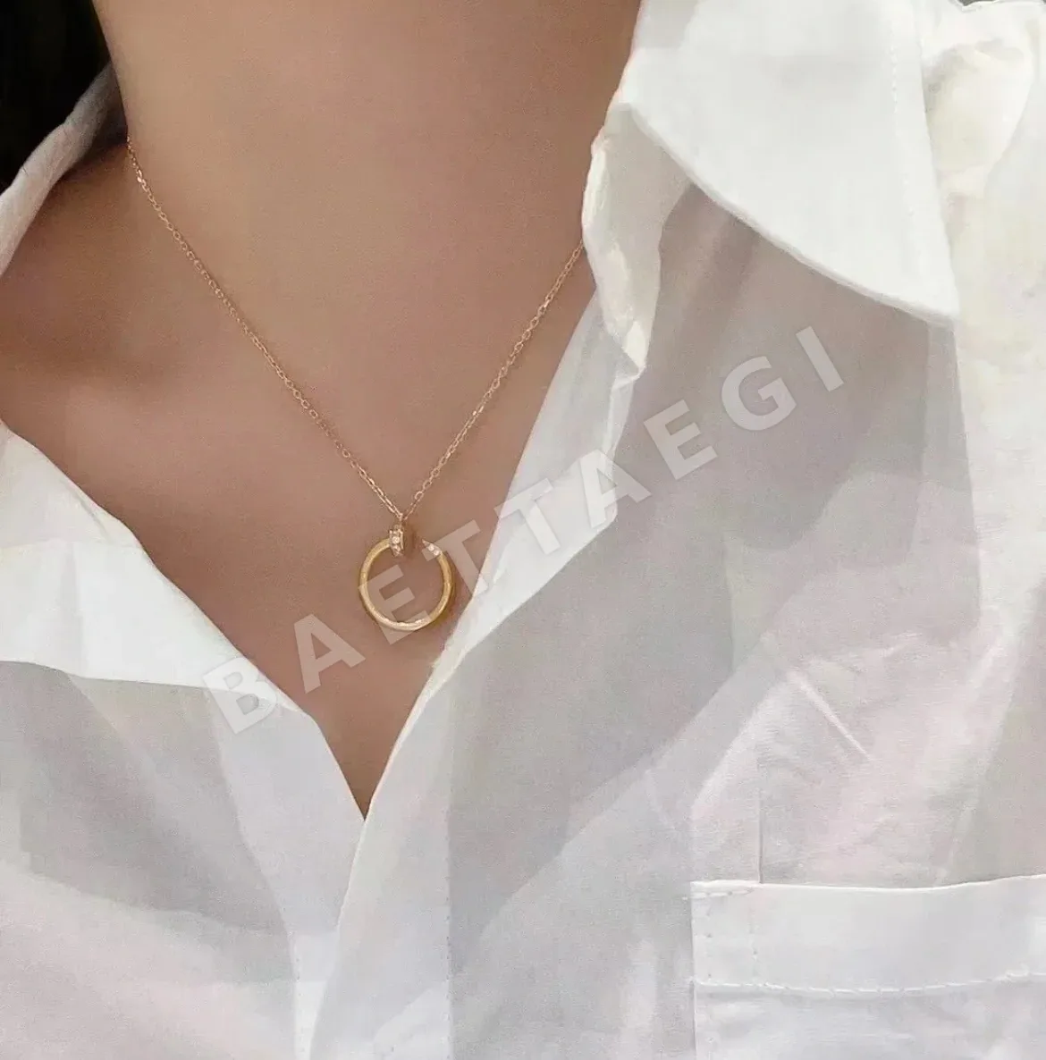 까르띠에 다이아몬드 네일 목걸이 59472