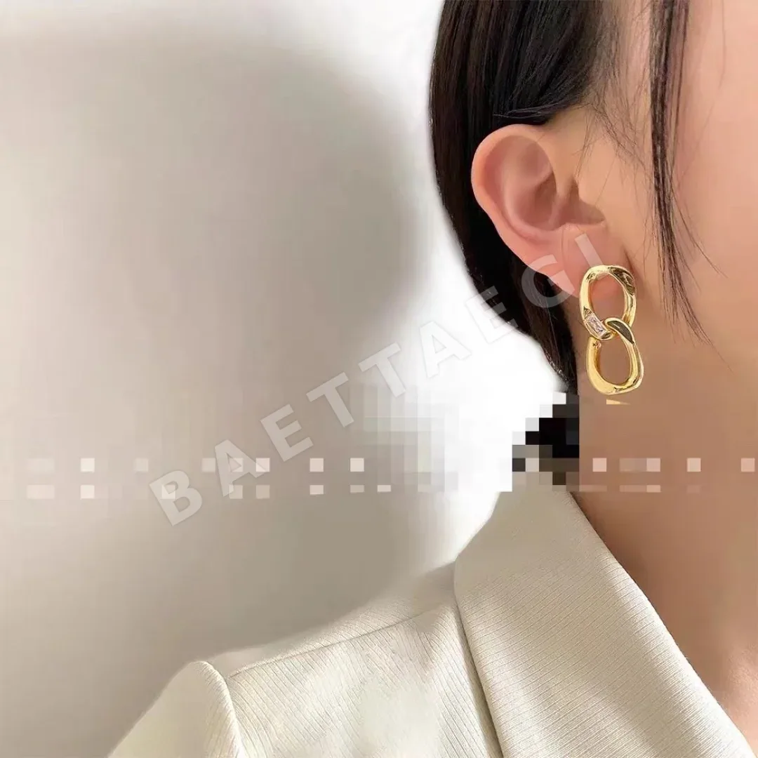 셀린느 골드 더블 후프 귀걸이 상세 이미지 2