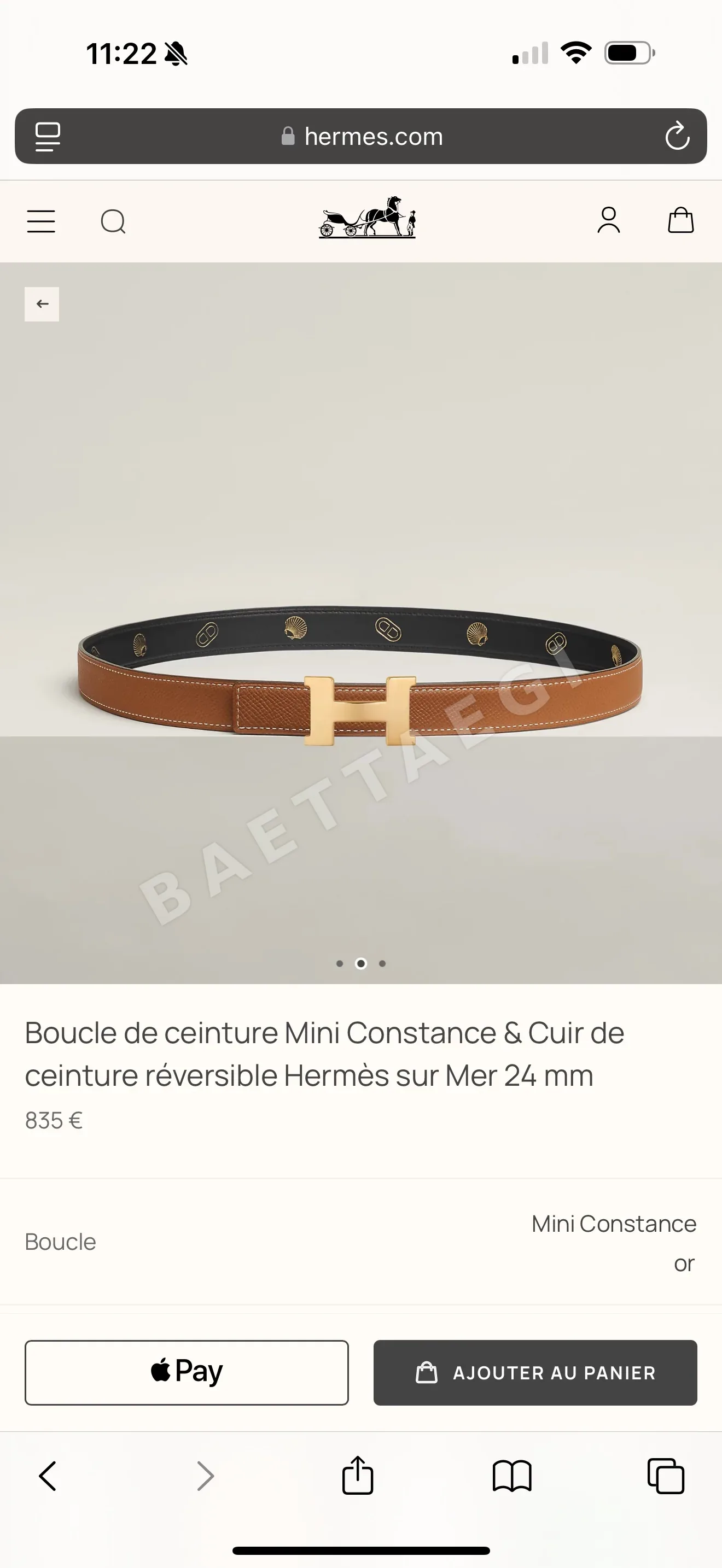 에르메스 벨트 59002 Hermes Belt 상세 이미지 2