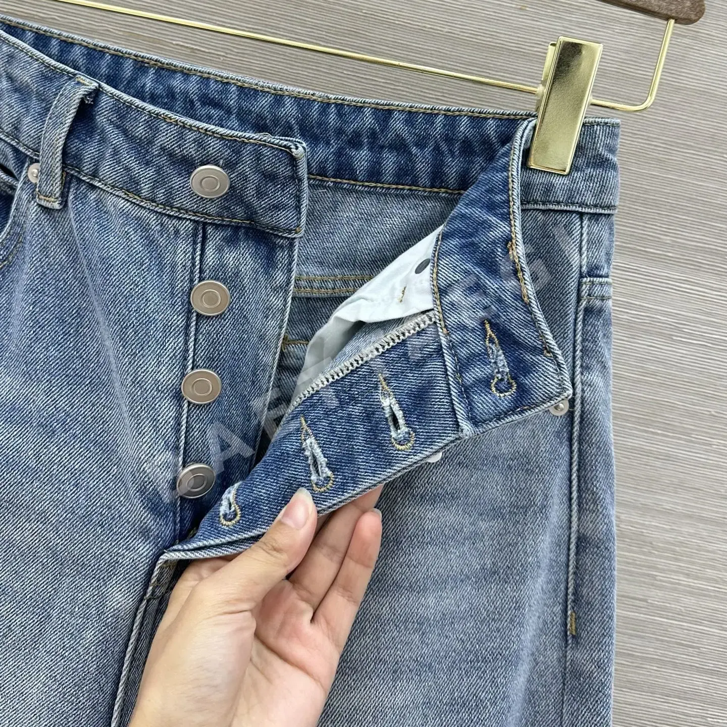 알렉산더왕 데미지 포켓 하이웨스트 데님 바지 상세 이미지 4