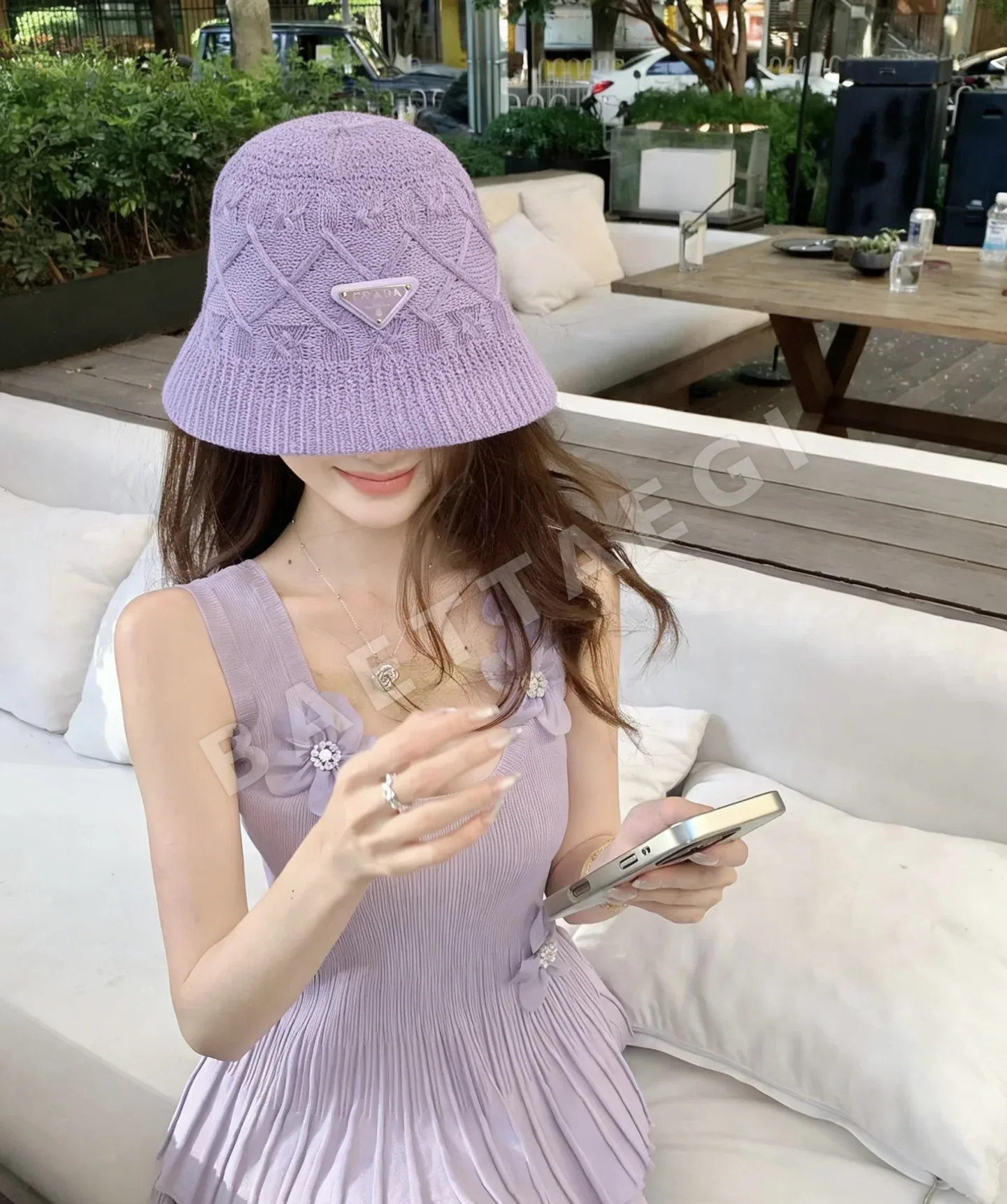 프라다 버킷햇 모자 상세 이미지 7