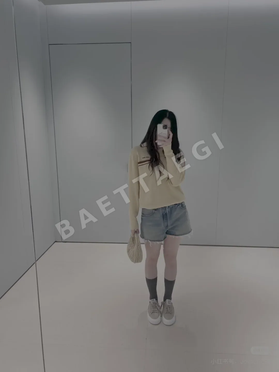 미우미우 페이크 투피스 카라 니트 스웨터 상세 이미지 7