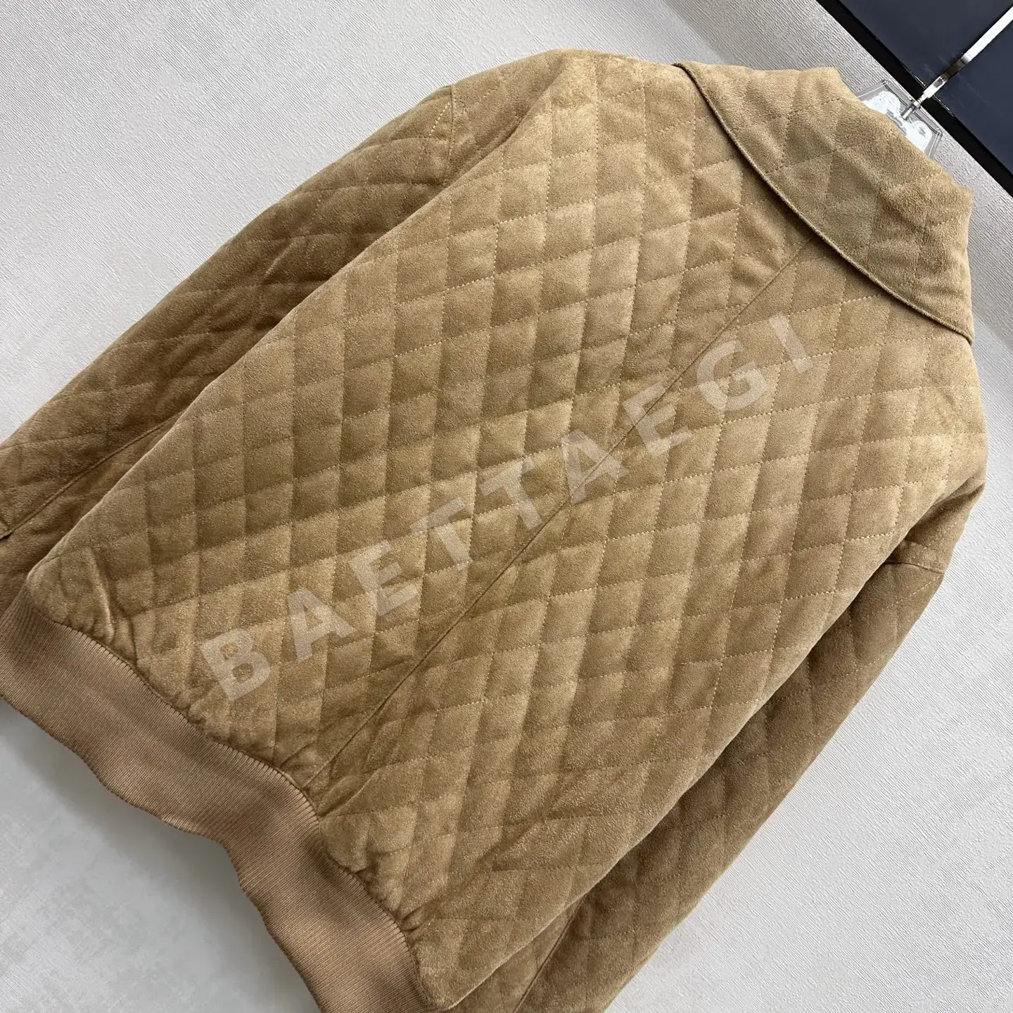 샤넬 스웨이드 퀼팅 여성 자켓 상세 이미지 6