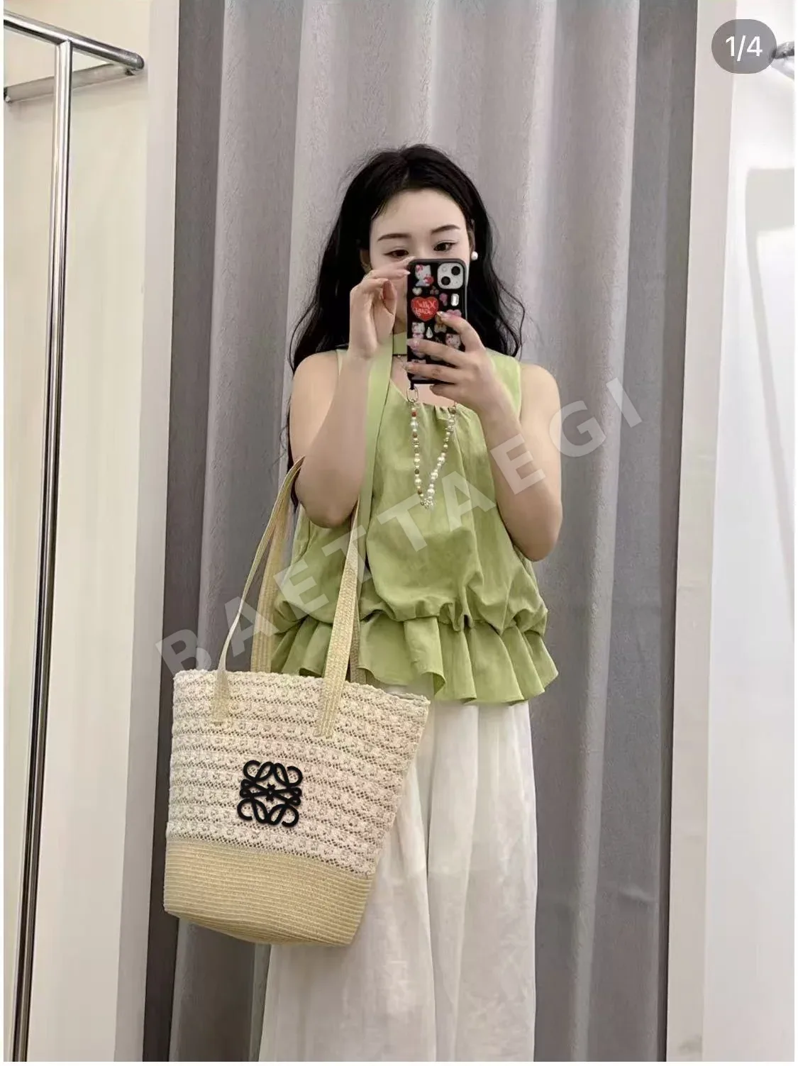 로에베 비치 바이저 모자 상세 이미지 3