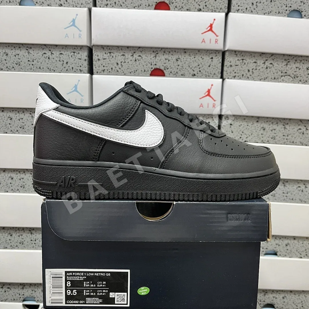 나이키 [MAX] 에어 포스 1 로우 QS CQ0492-001 201170 Nike Air Force 1 Low QS Black White
