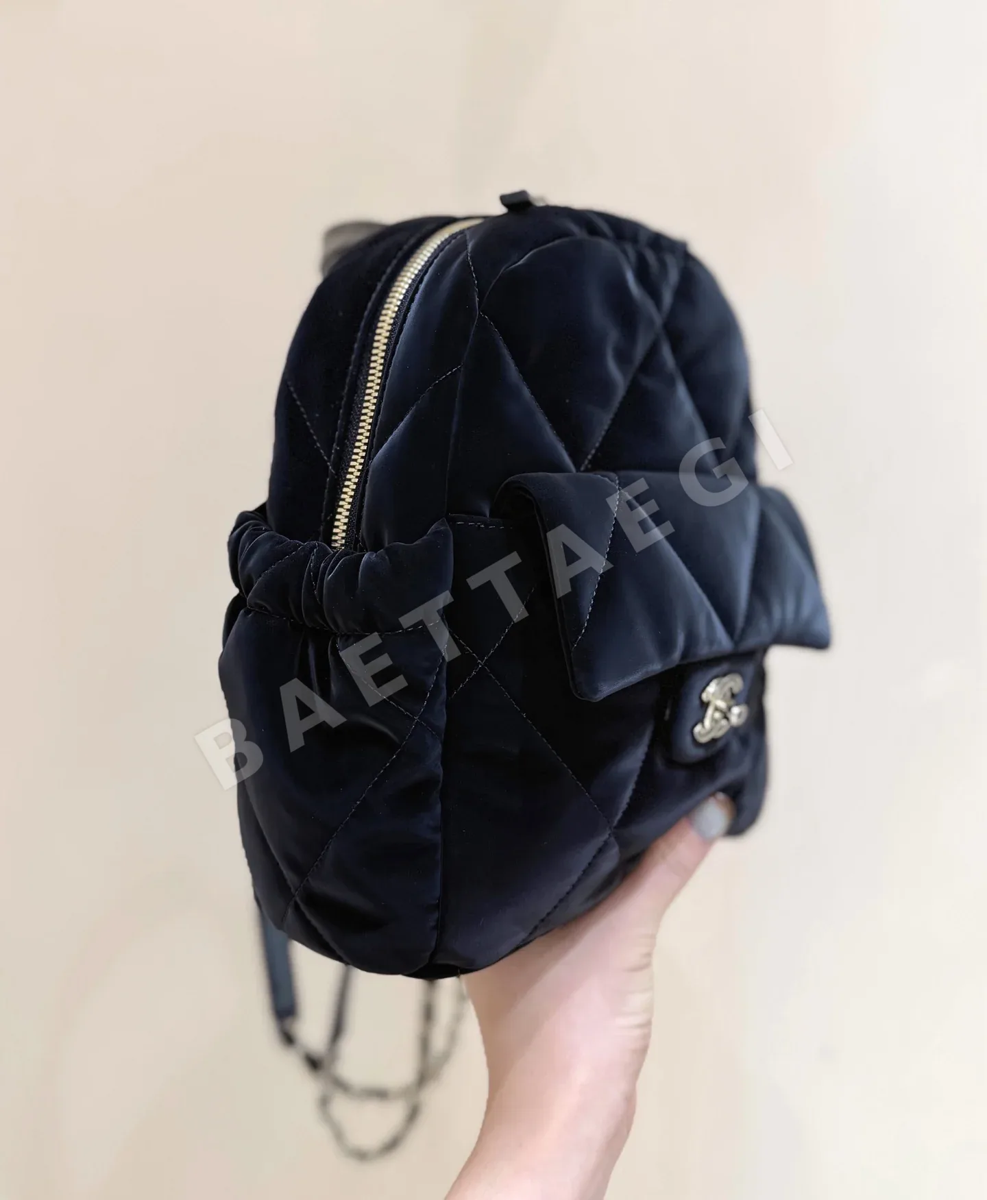 샤넬 25N 코코네이지 벨벳 백팩 AS5679 상세 이미지 5
