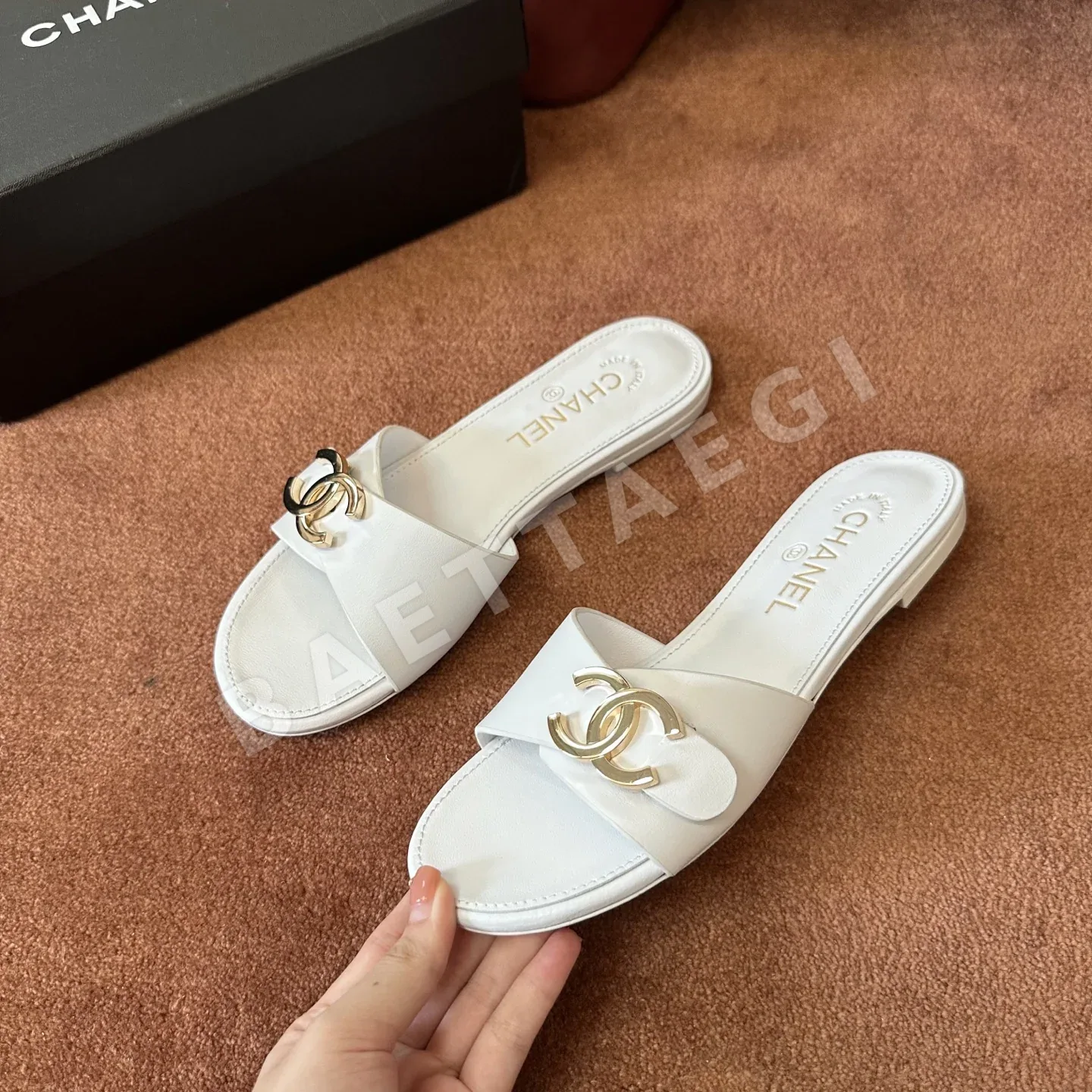 샤넬 더블 C 로고 샌들 상세 이미지 7