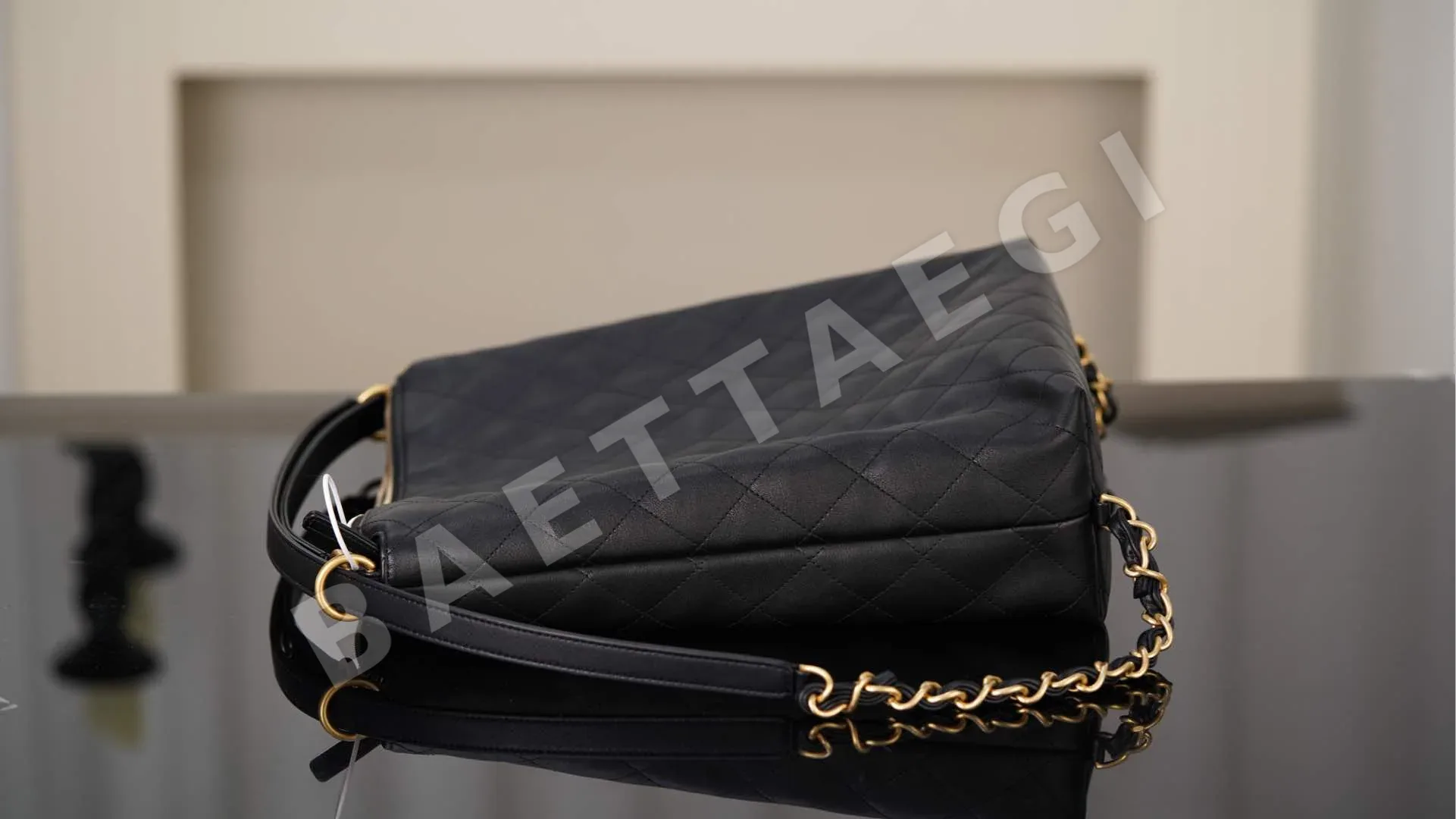 샤넬 초콜릿 컬러 송아지가죽 백팩 상세 이미지 7