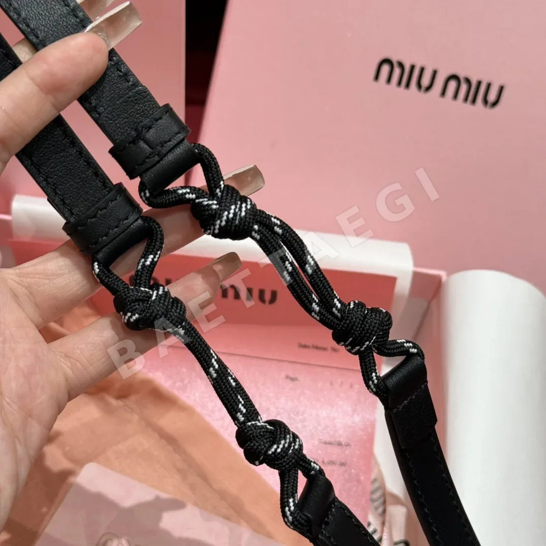 미우미우 나일론 로프 벨트 상세 이미지 5