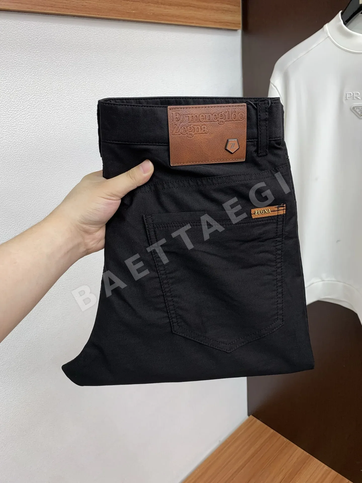 제냐 남성 데님 캐주얼 바지