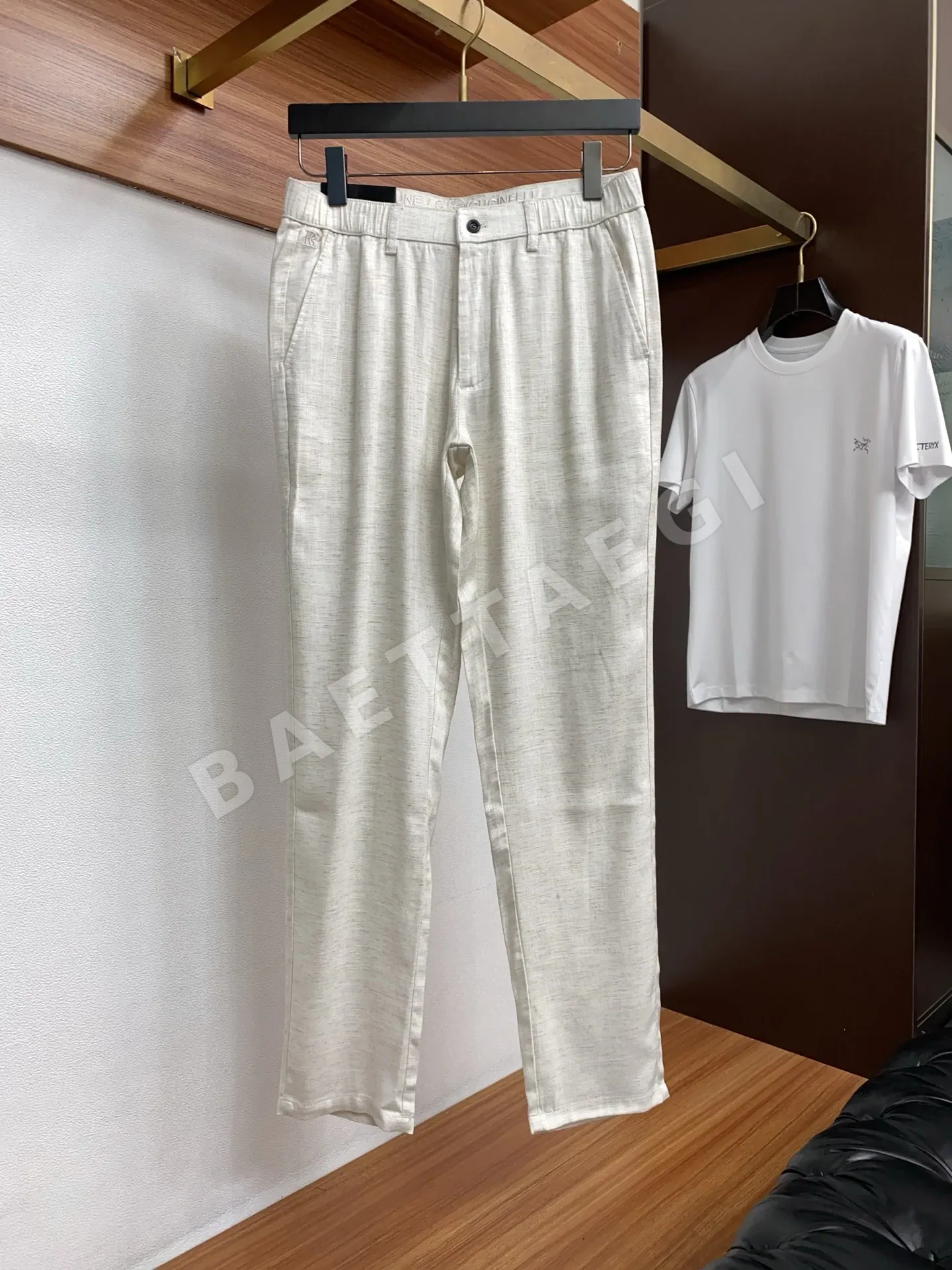 브루넬로쿠치넬리 린넨 캐주얼 남성 바지 상세 이미지 2