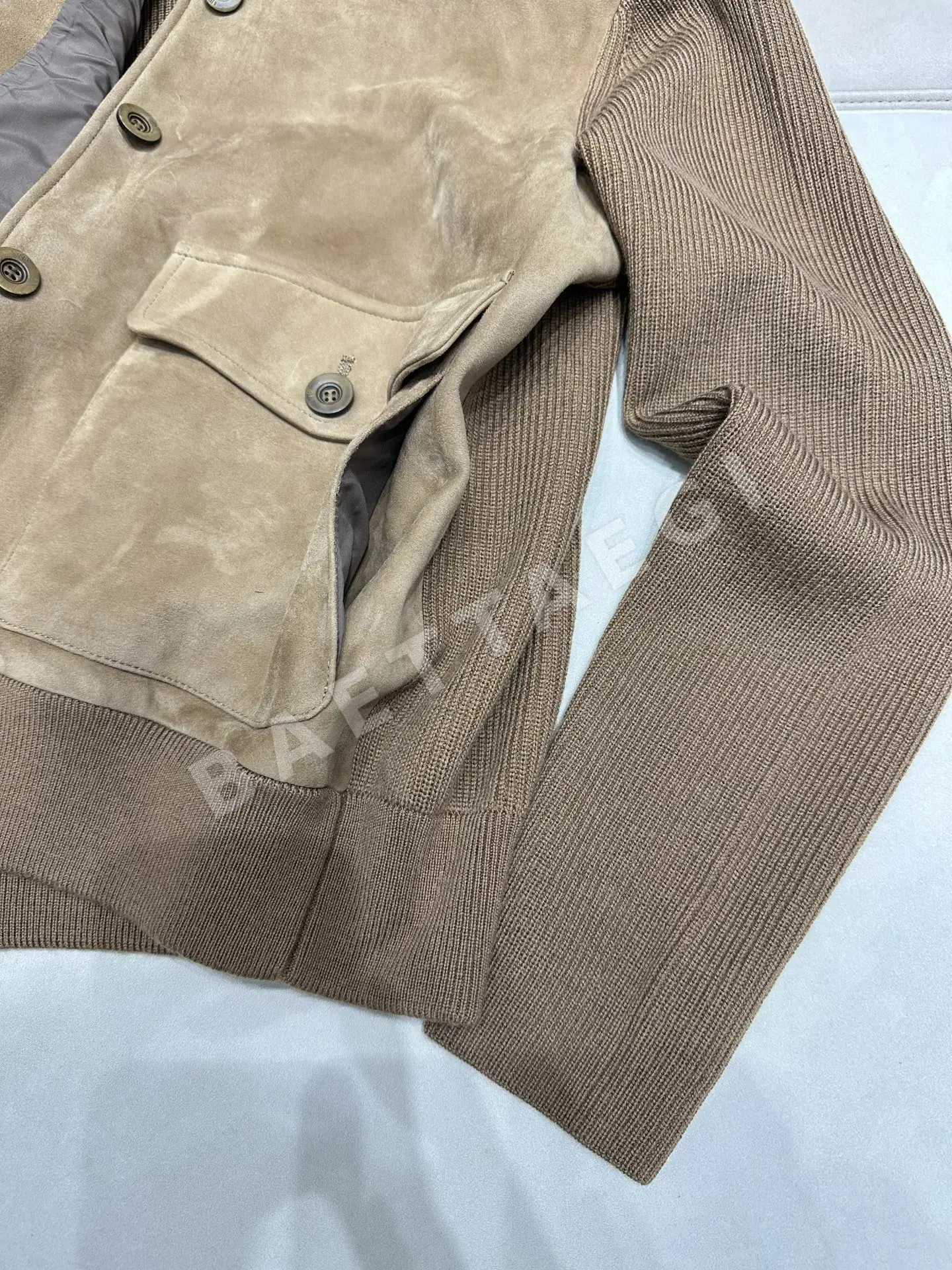 로로피아나 양가죽 울 니트 자켓 상세 이미지 6