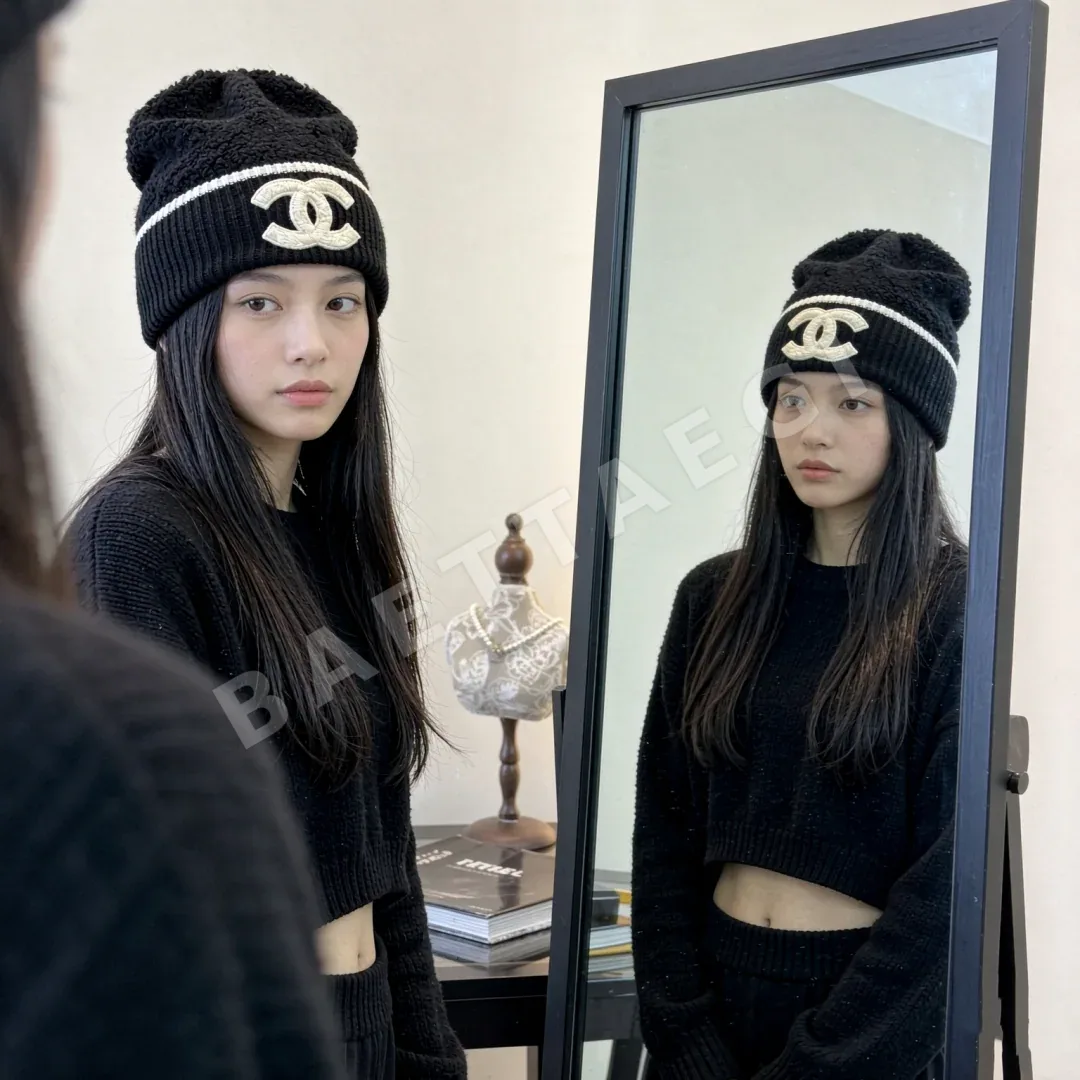 샤넬 캐시미어 울 모자 상세 이미지 2