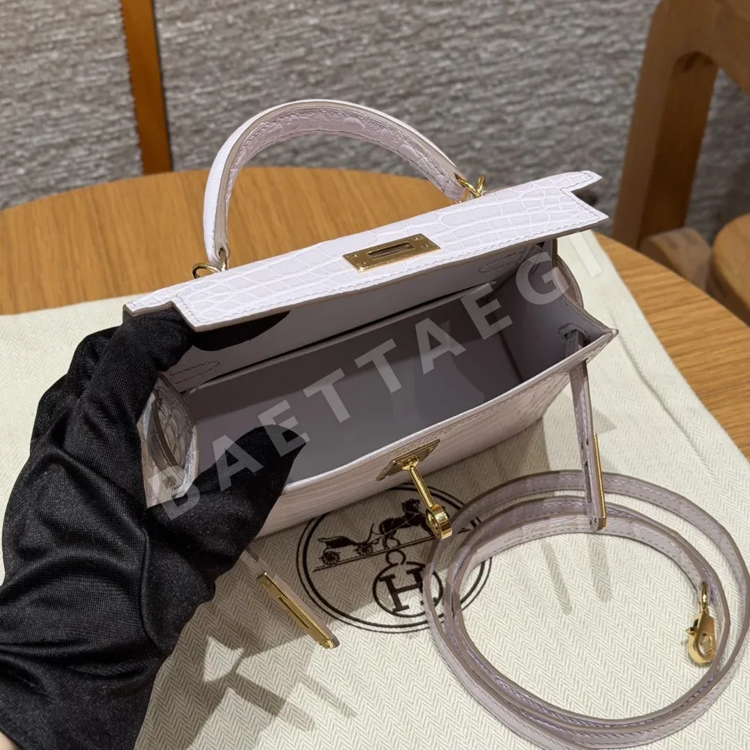 에르메스 켈리 미니 2 알리게이터 가방 상세 이미지 5