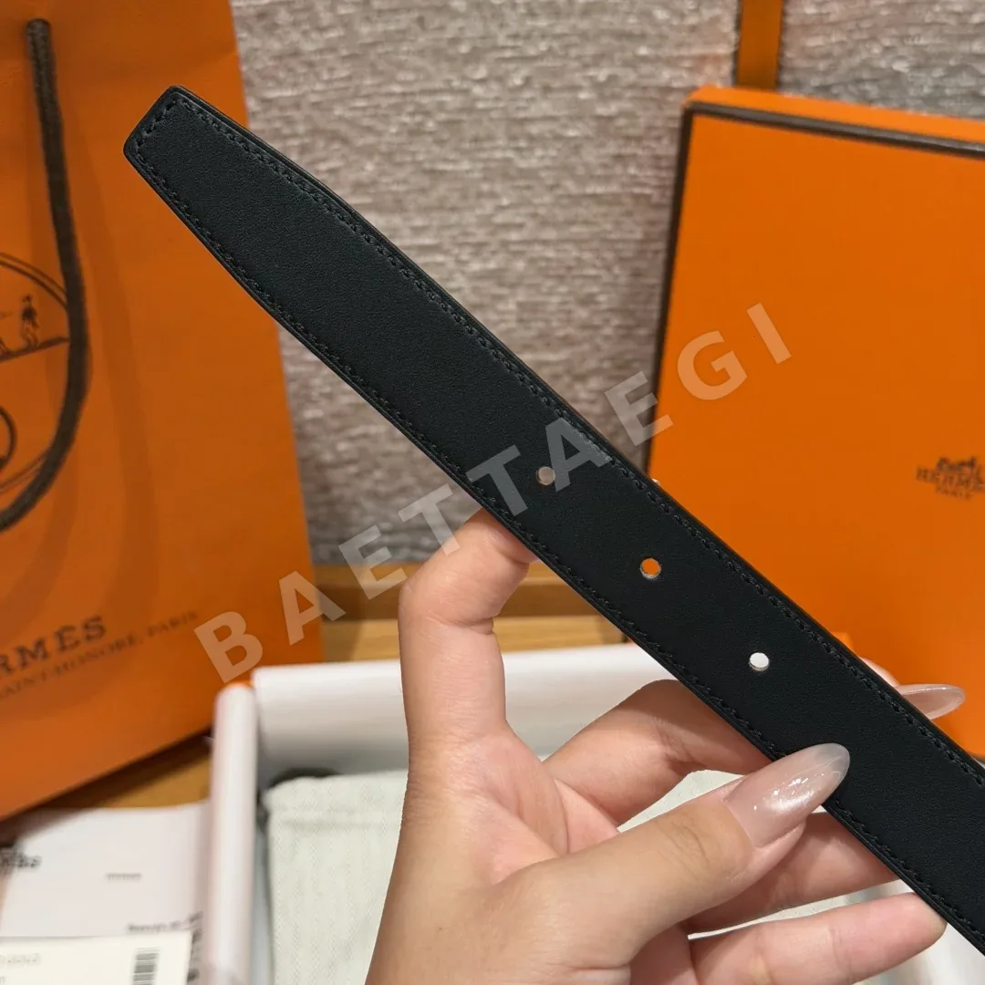 에르메스 H 버클 리버시블 가죽 여성 벨트 상세 이미지 8