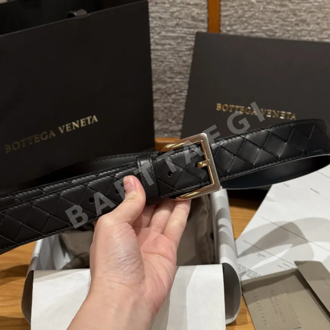 보테가베네타 인트레차토 우븐 소가죽 벨트 상세 이미지 6