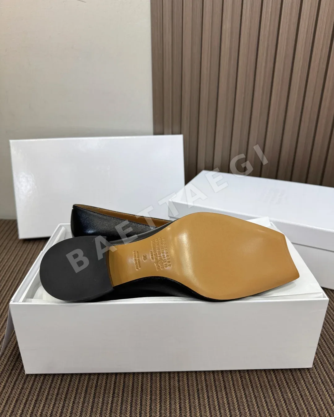 마르지엘라 로퍼 가죽 스퀘어토 상세 이미지 9