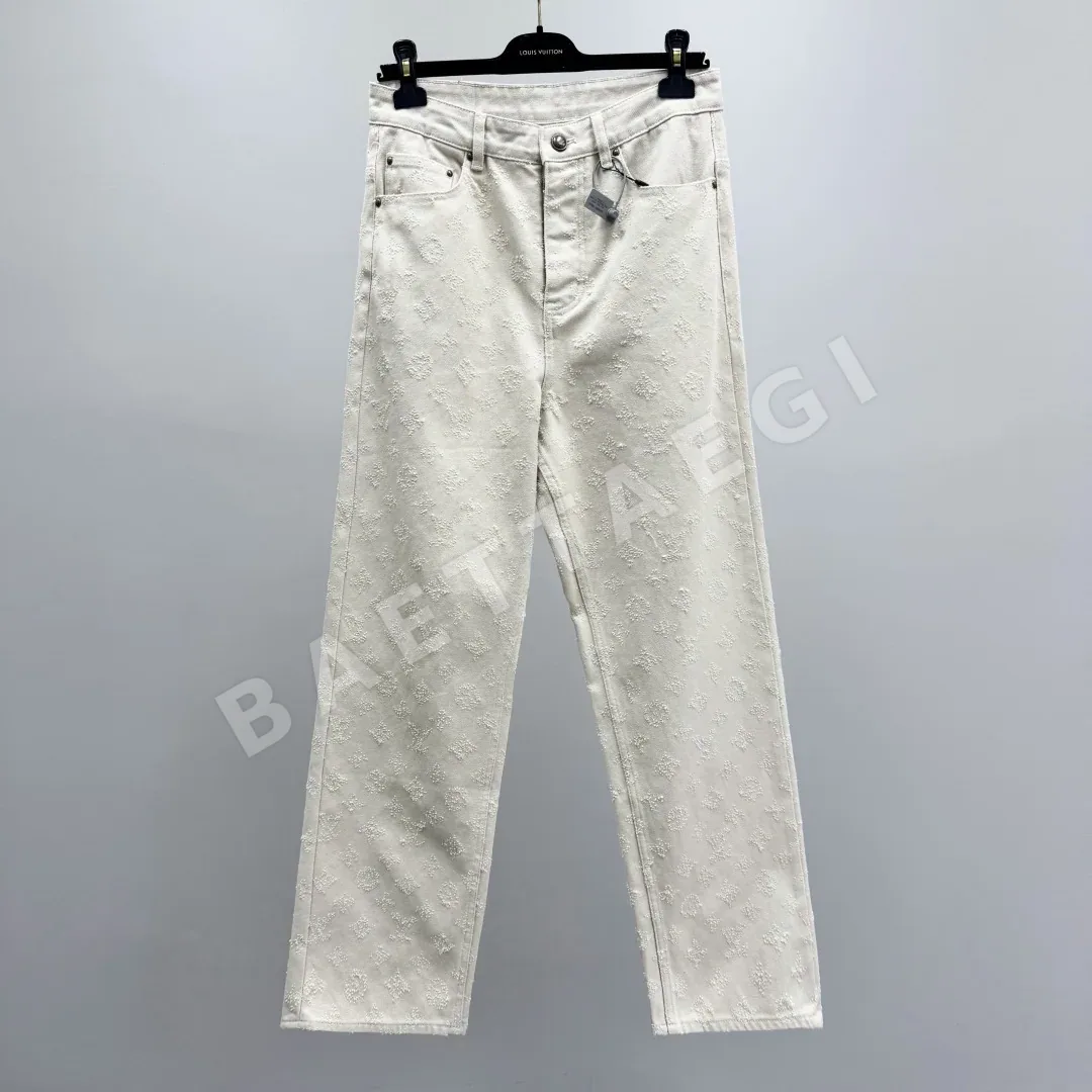 루이비통 모노그램 니들펀치 데님 바지 167052