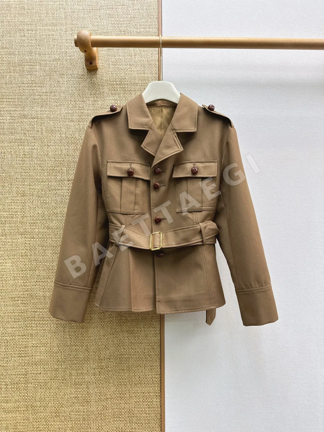 셀린느 레트로 엘보 패치 허리핏 자켓 상세 이미지 3
