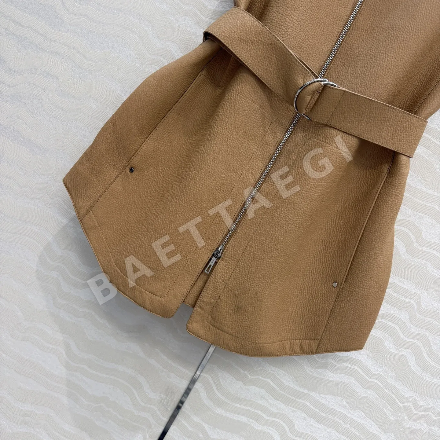에르메스 램스킨 H라인 벨트 여성 조끼 상세 이미지 6