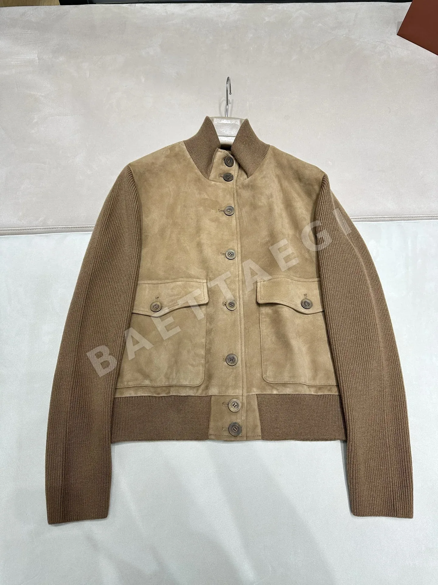 로로피아나 양가죽 울 니트 자켓 198994