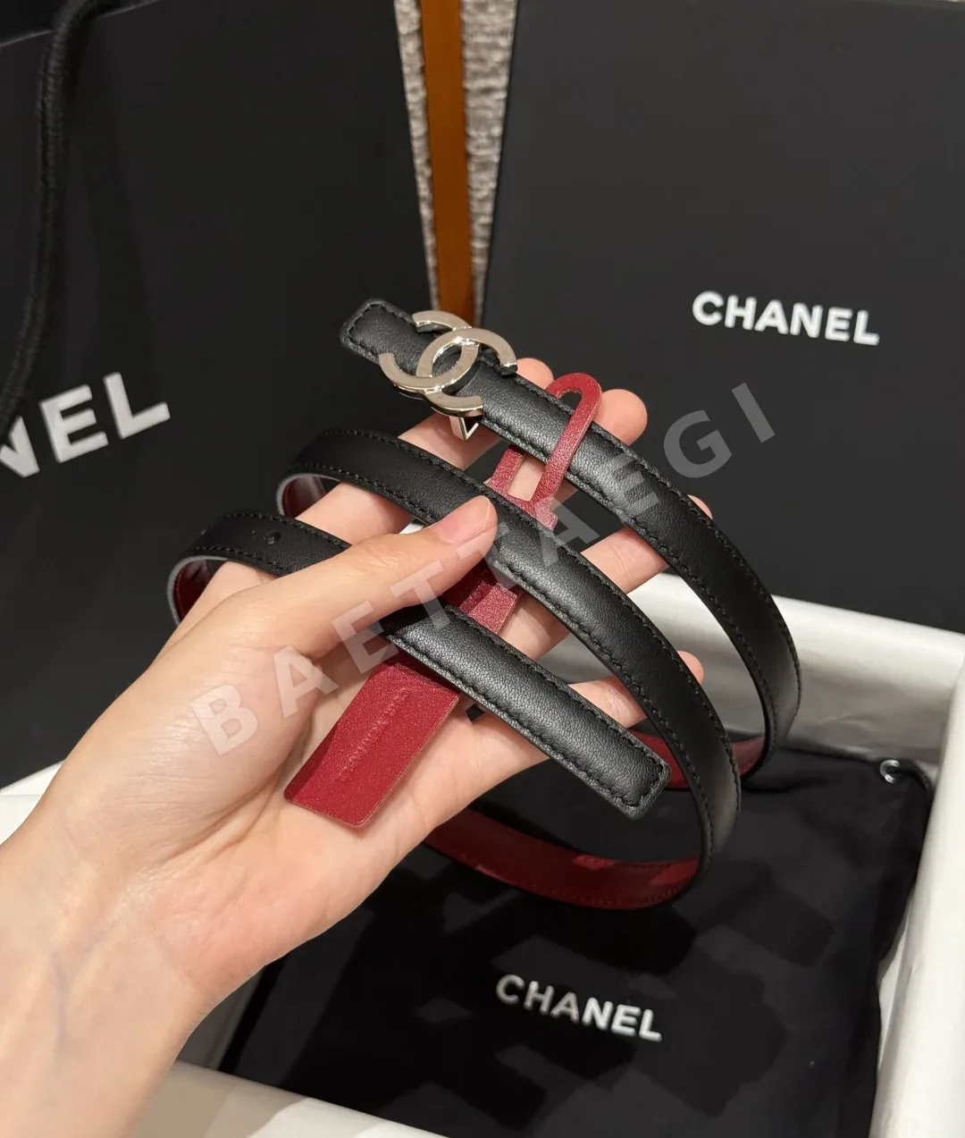 샤넬 더블 C 버클 양면 가죽 벨트 상세 이미지 2