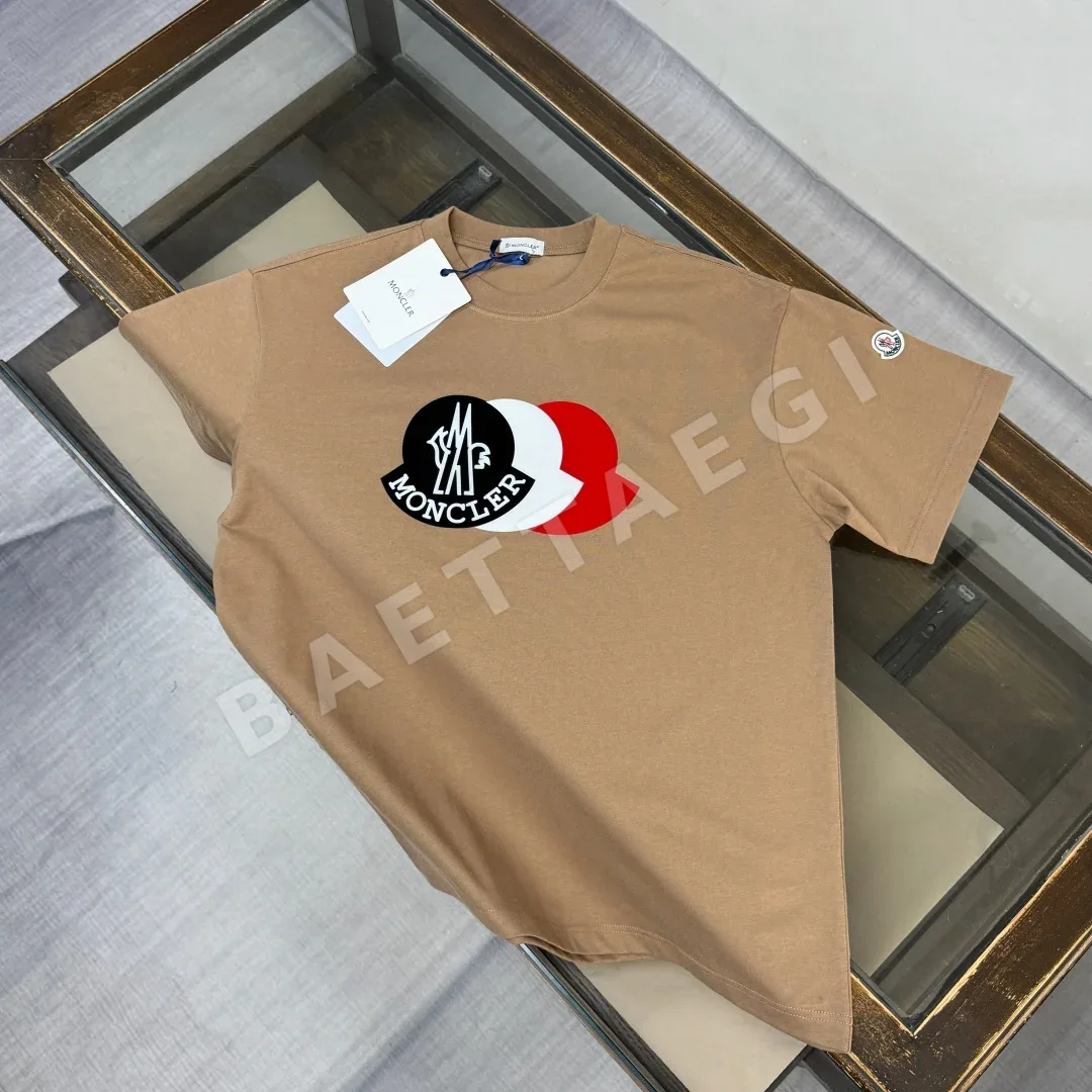 몽클레르 코튼 크루넥 남성 반팔 티셔츠 48806