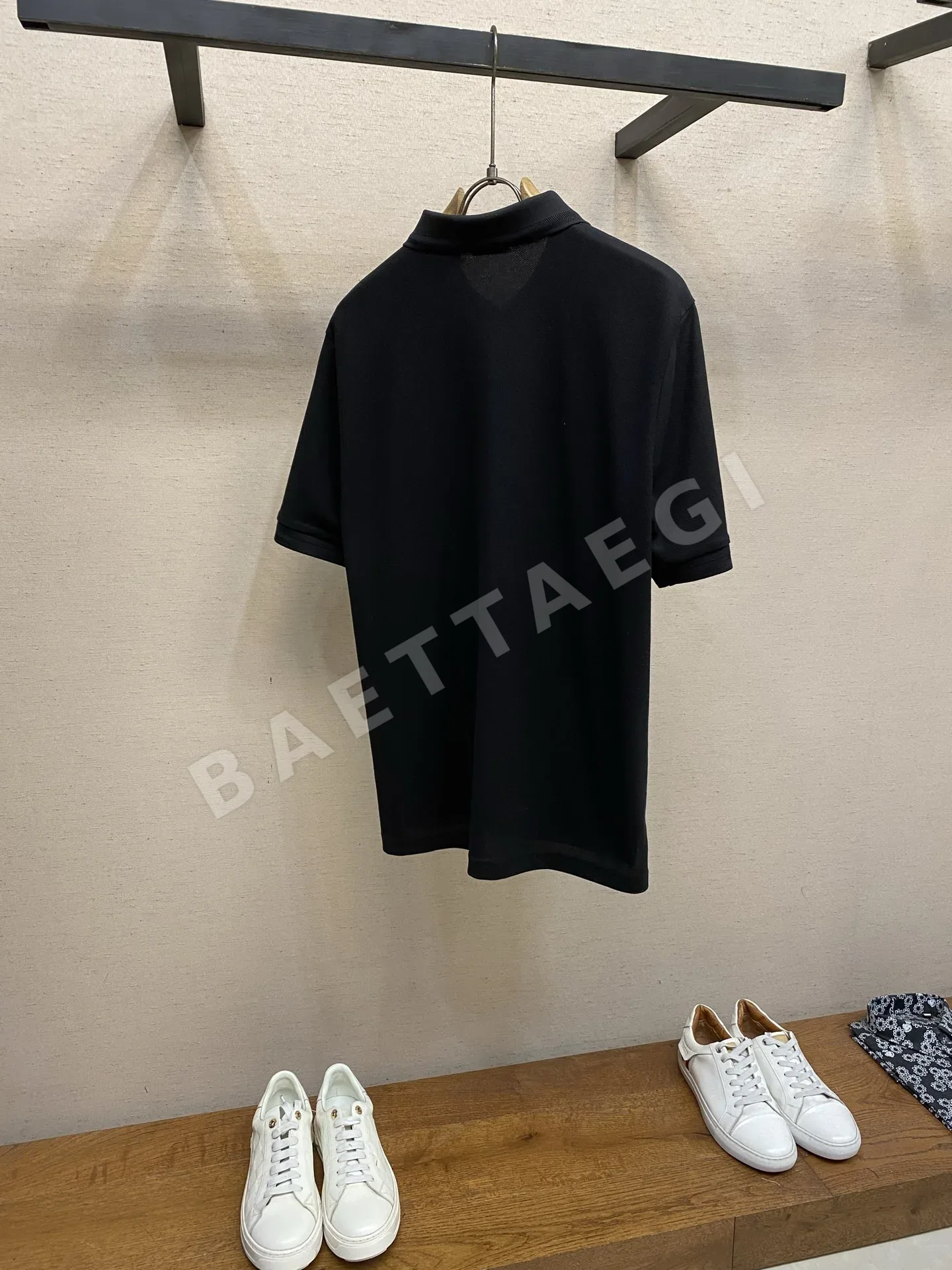 버버리 남성 코튼 피케 반팔 티셔츠 상세 이미지 2