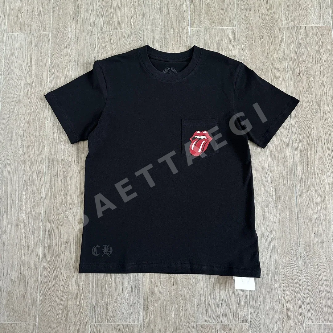 크롬하츠 여성 블랙 반팔 티셔츠 83072