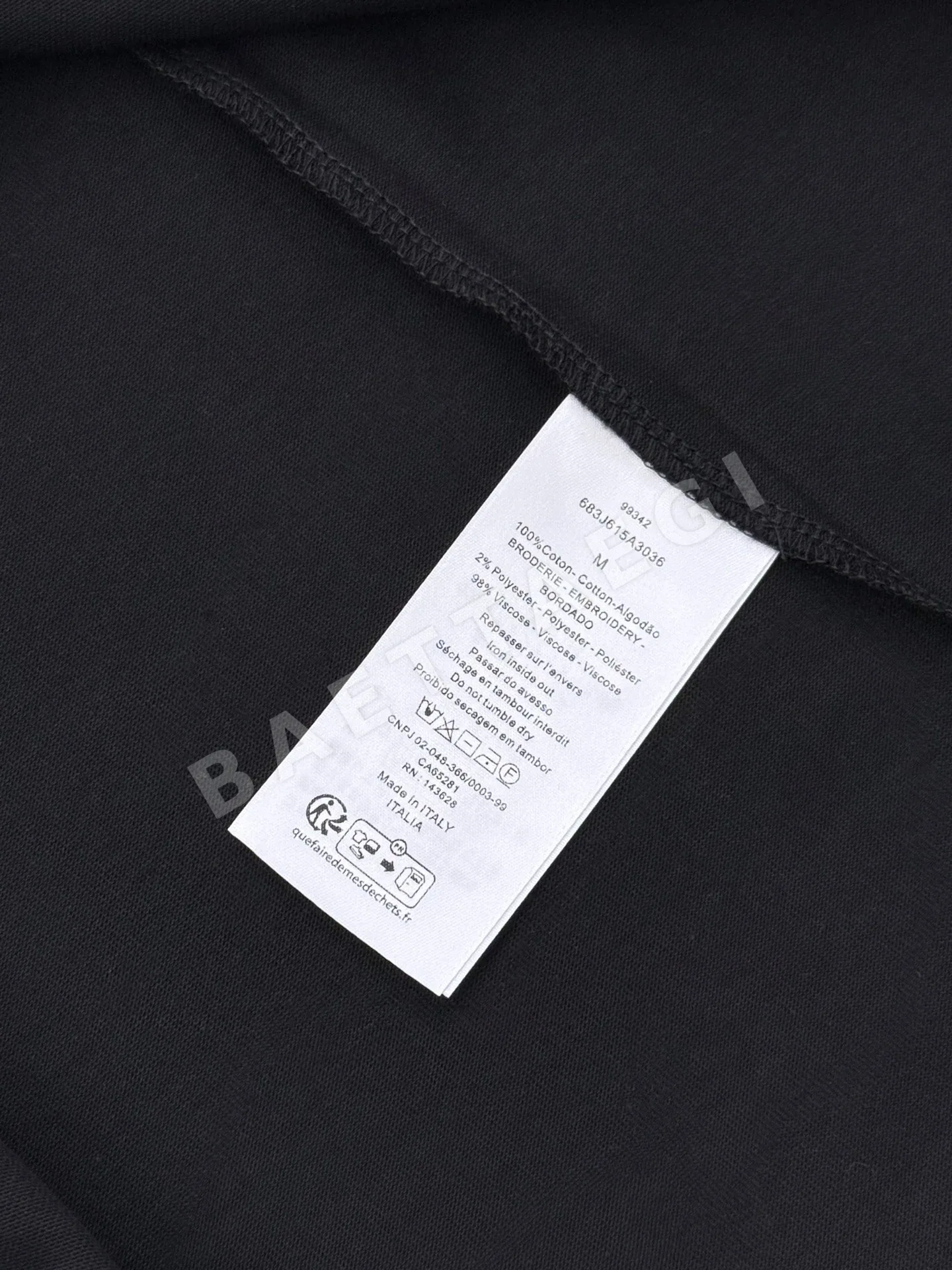디올 네 잎클로버 자수 남성 반팔 티셔츠 상세 이미지 9