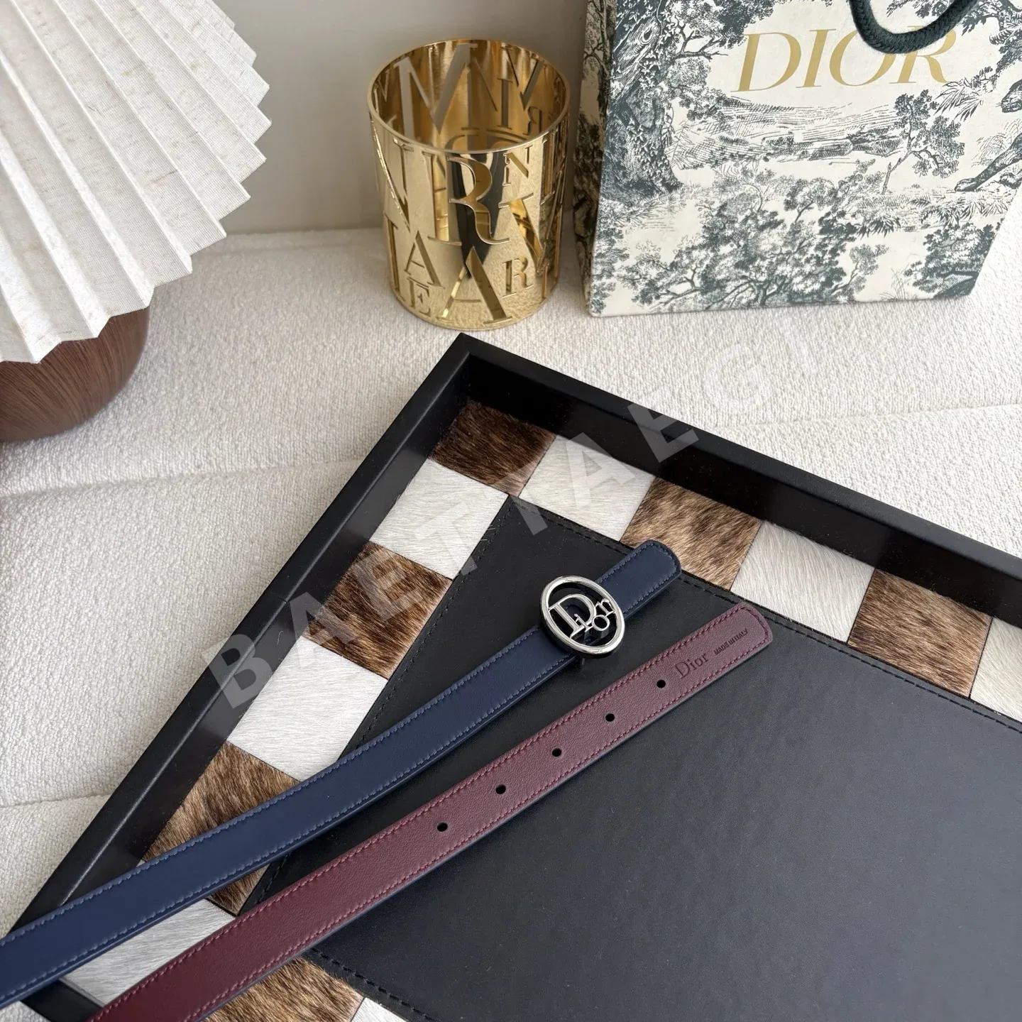 디올 오블리크 리버시블 송아지가죽 벨트 상세 이미지 1