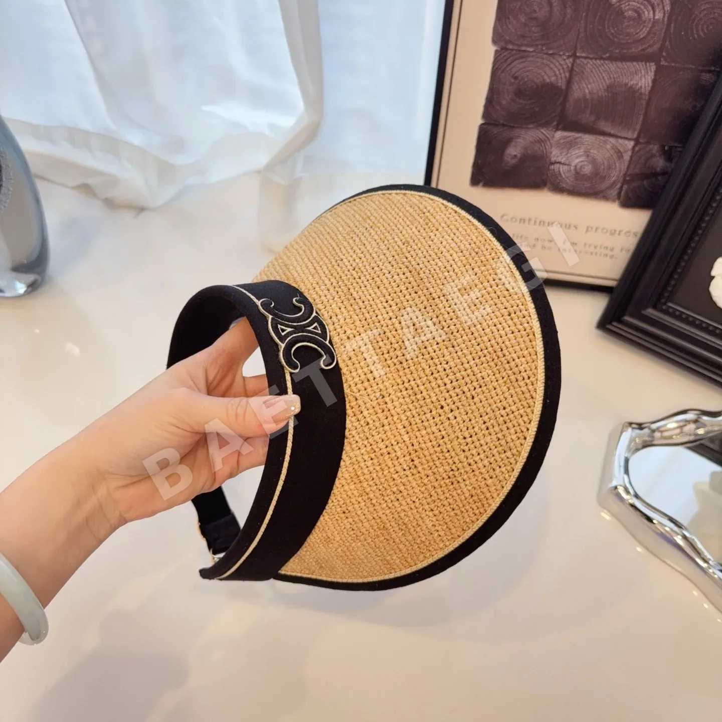 셀린느 라피아 선바이저 모자 상세 이미지 6