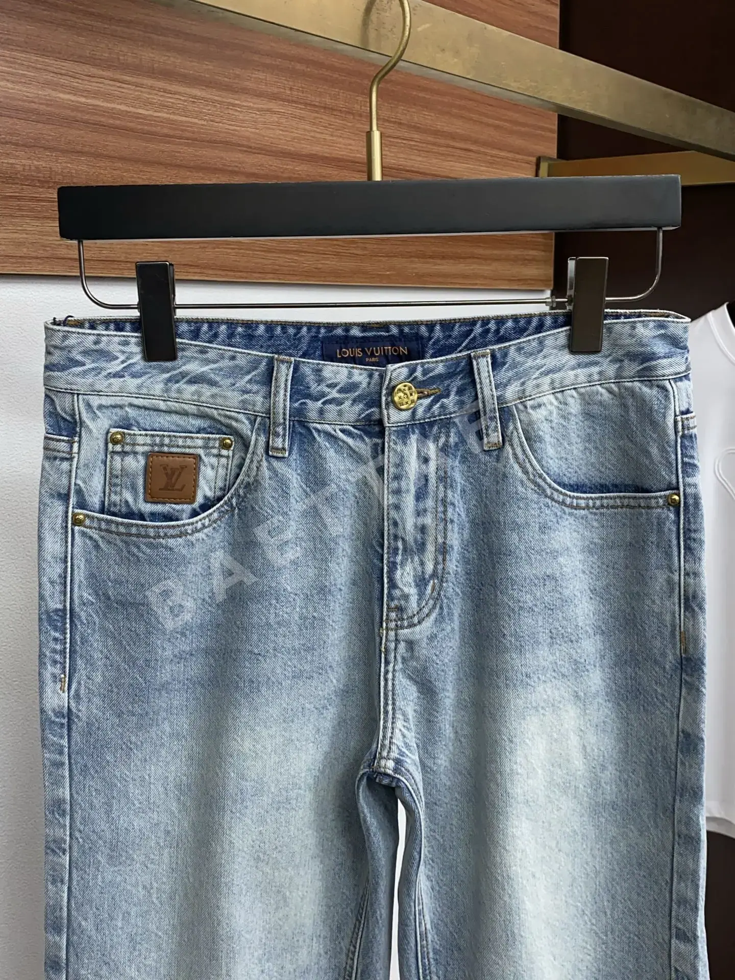 루이비통 데님 남성 반바지 상세 이미지 2