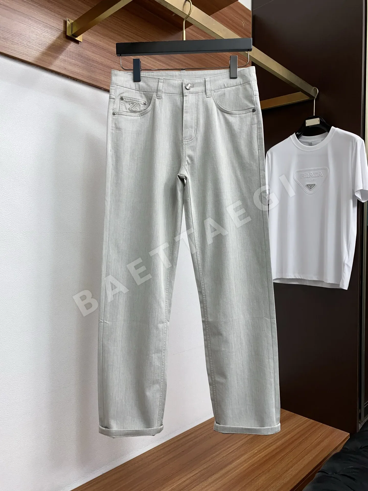 제냐 남성 데님 바지 상세 이미지 2