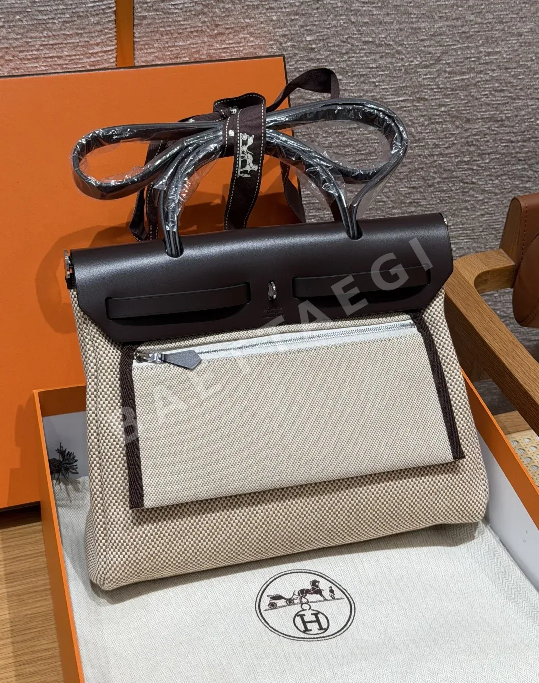 에르메스 에르백 31 캔버스 가죽 숄더백 상세 이미지 2