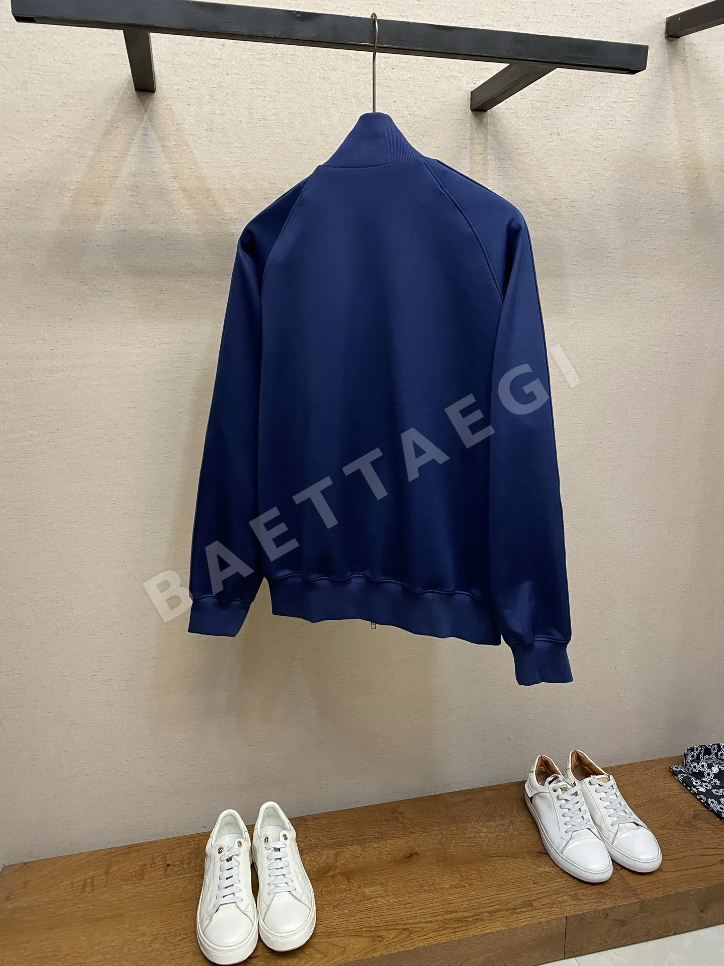 디올 다크 블루 커스텀 로고 웨빙 자켓 상세 이미지 4
