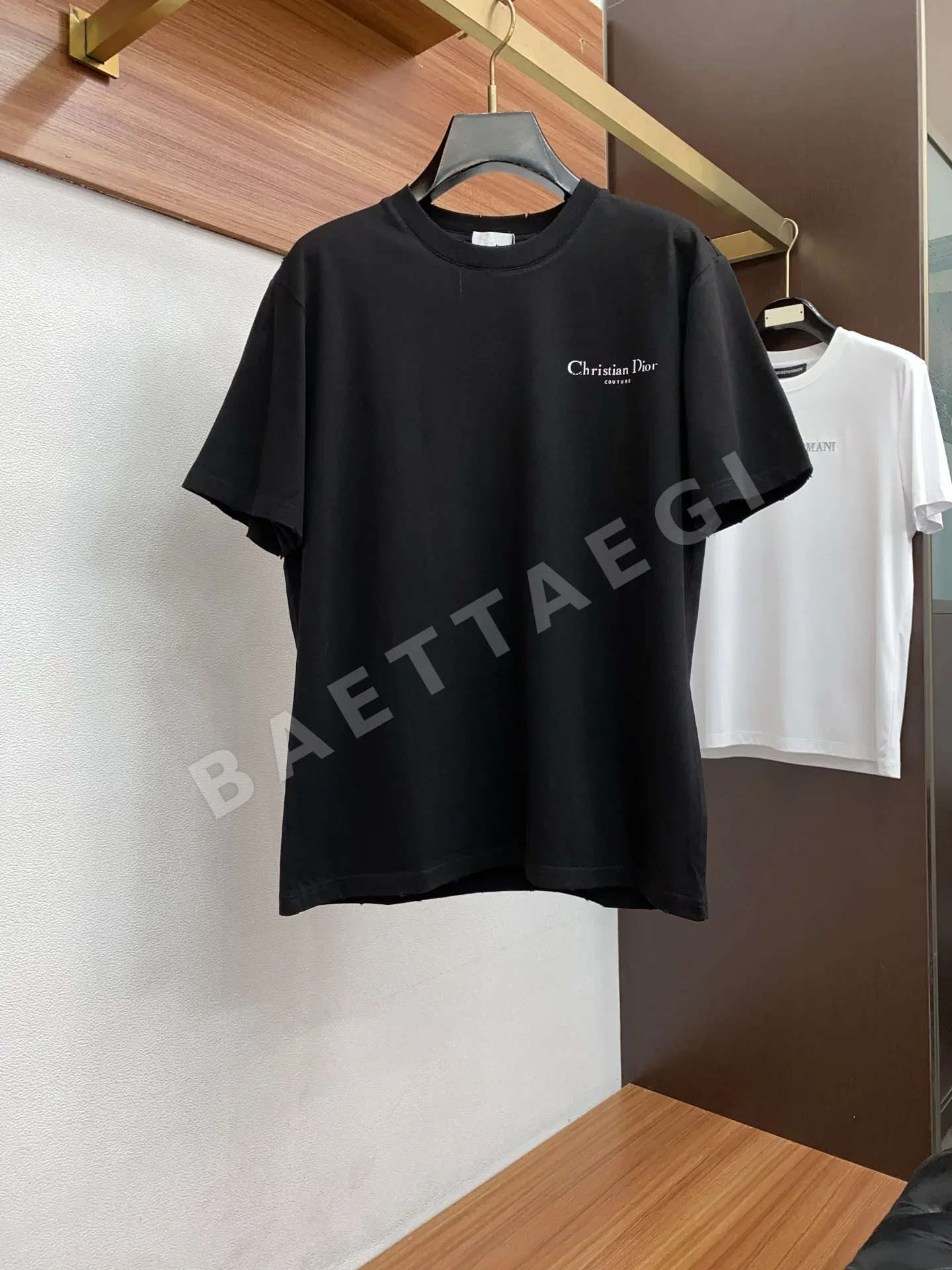디올 크루넥 코튼 반팔 티셔츠 47268