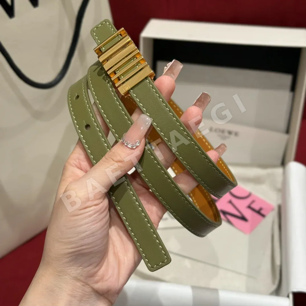 로에베 기하학 무늬 소가죽 벨트 상세 이미지 2