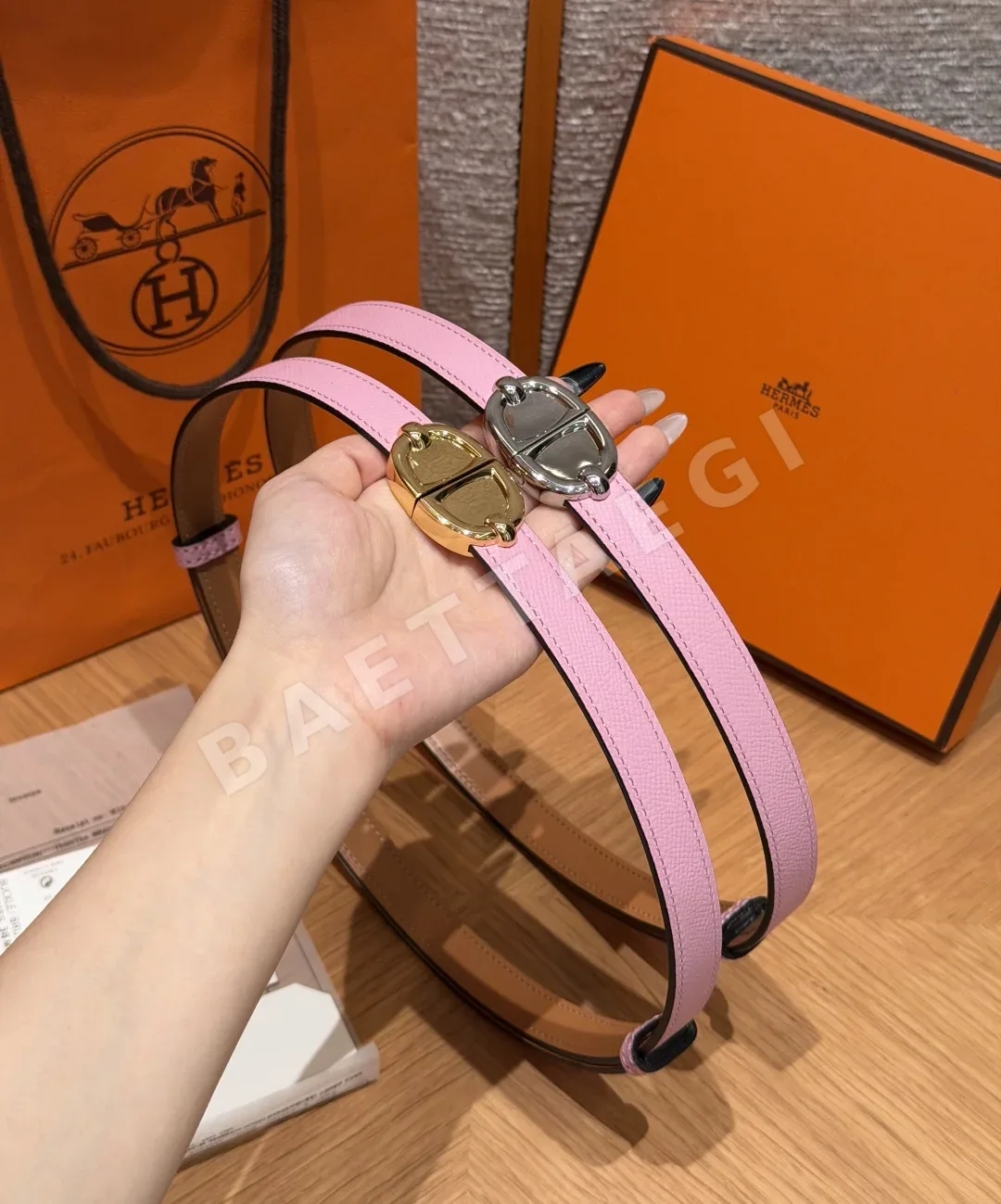 에르메스 앱송 카프스킨 H 버클 벨트 상세 이미지 10
