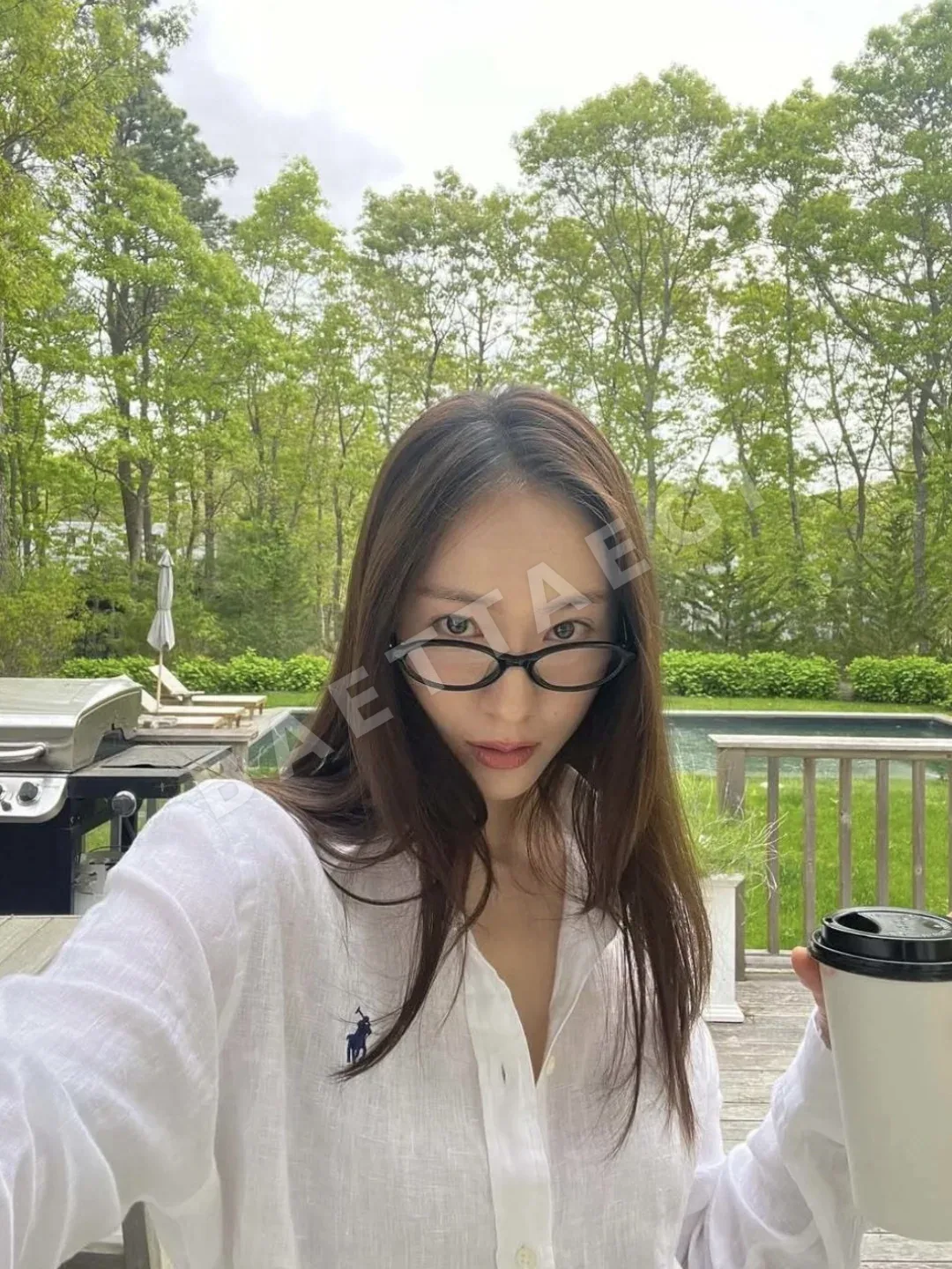폴로 린넨 버튼다운 여성 셔츠 상세 이미지 9