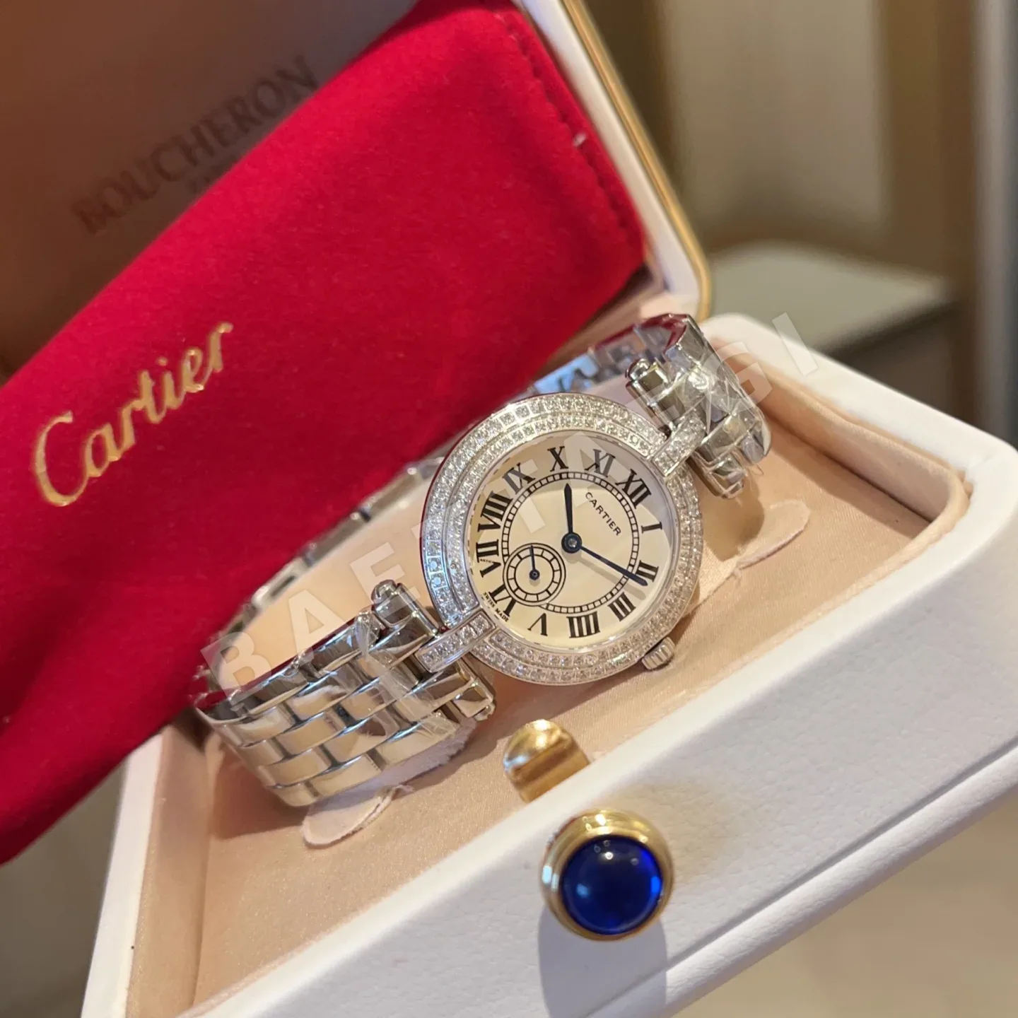 까르띠에 시계 사파이어 글라스 레플리카 42823 Cartier 상세 이미지 5