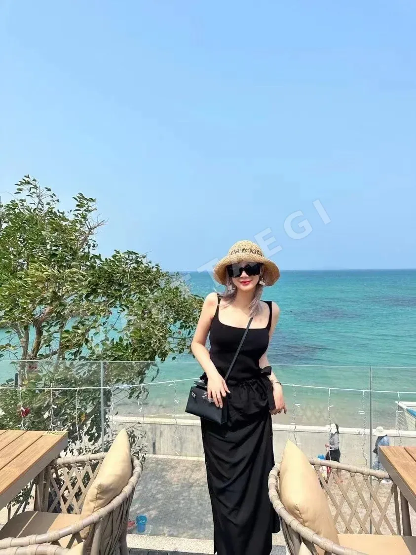 샤넬 살구색 손뜨개 니트 낚시꾼 모자 상세 이미지 2