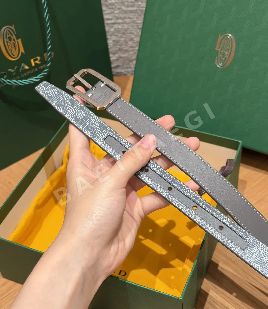 고야드 FRÉGATE 20mm 가죽 벨트 상세 이미지 7