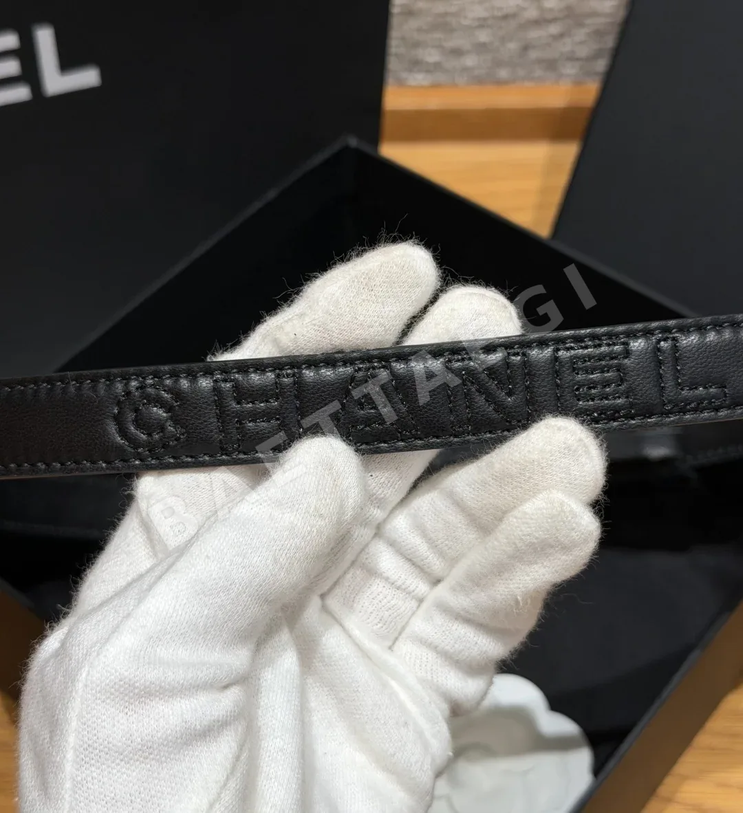 샤넬 퀼팅 램스킨 벨트 20mm 상세 이미지 9