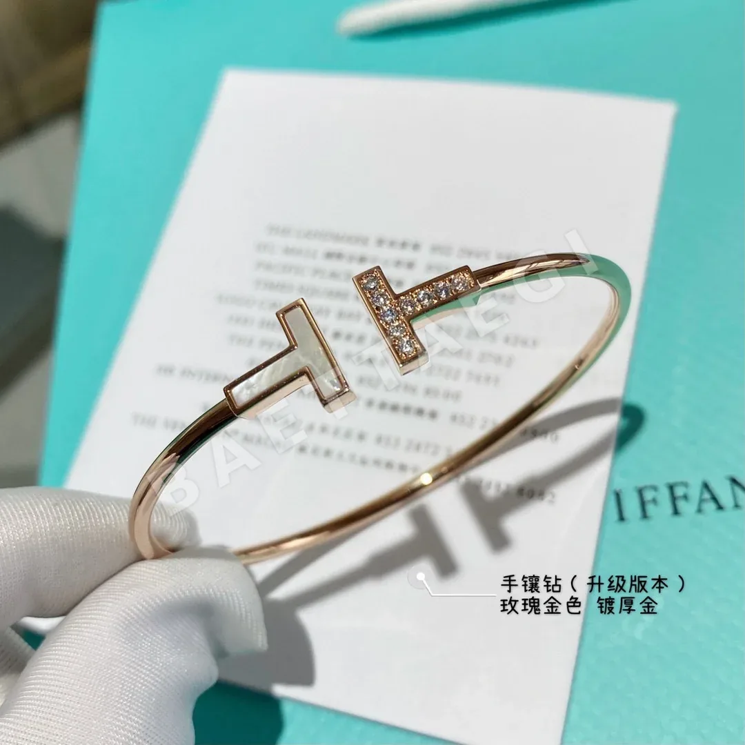 티파니 T 스퀘어 다이아몬드 뱅글 팔찌 상세 이미지 3