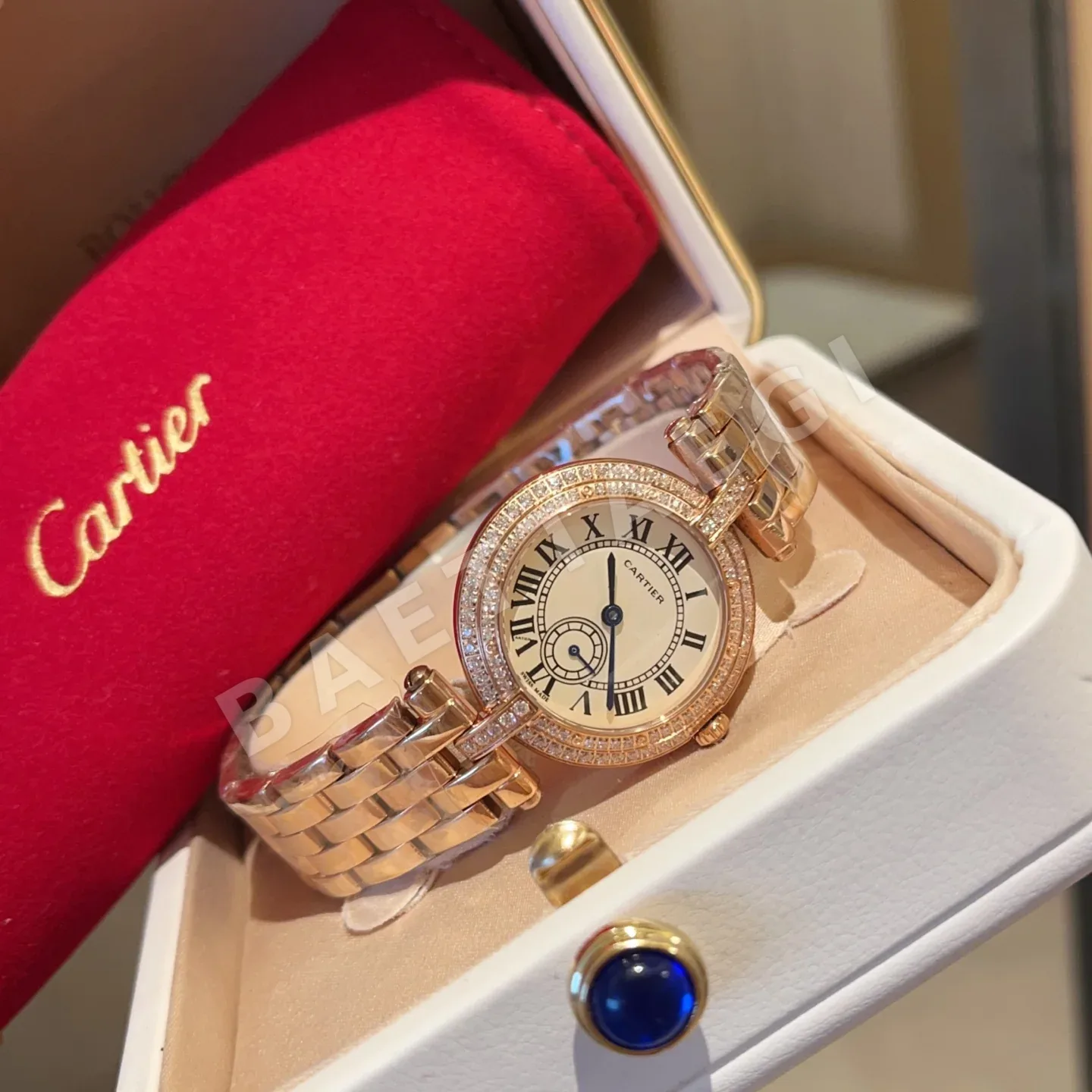 까르띠에 시계 사파이어 글라스 레플리카 42823 Cartier 상세 이미지 6