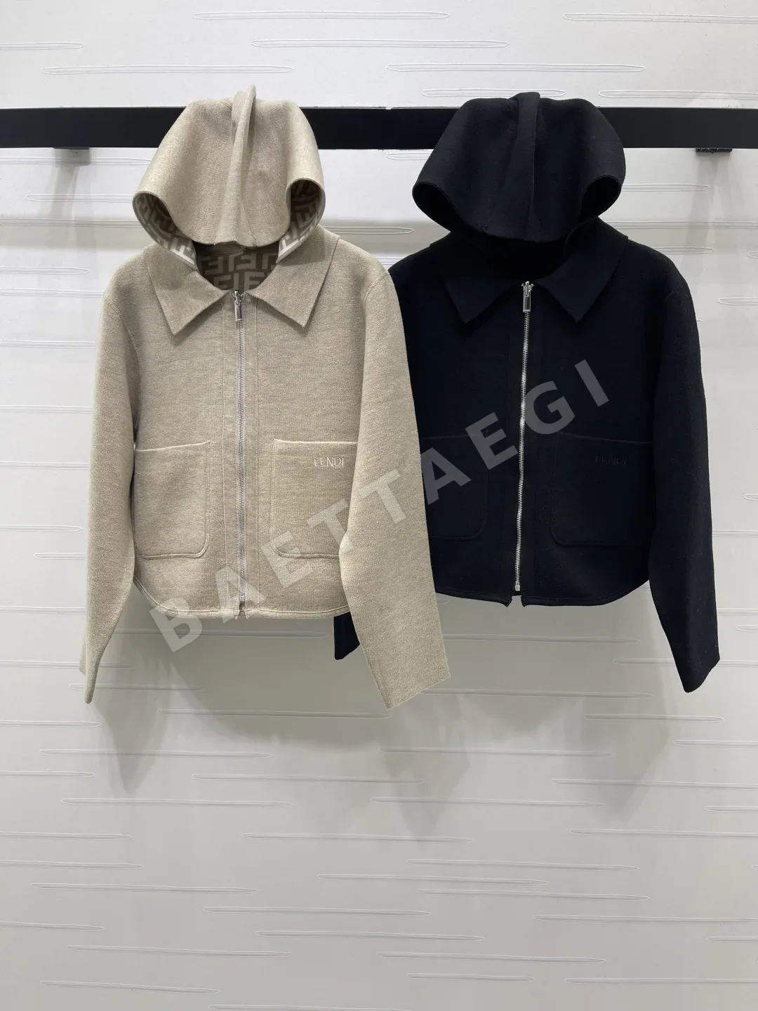 펜디 리버시블 울 라펠 여성 자켓 153658