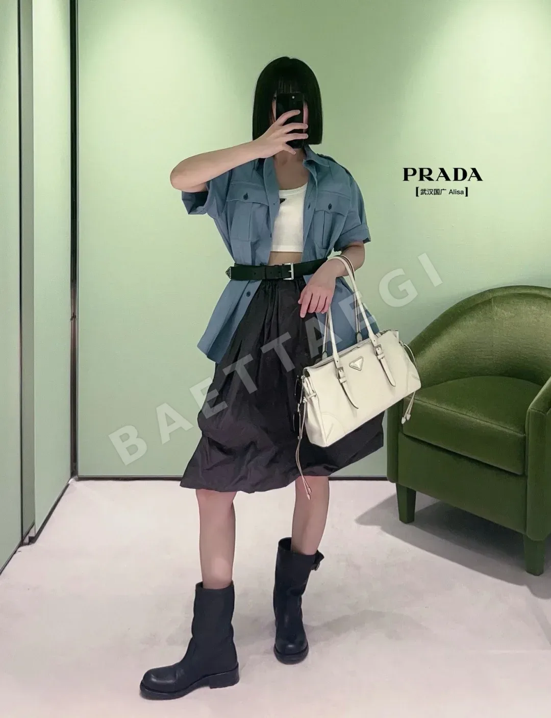 프라다 여성 반팔 상세 이미지 3