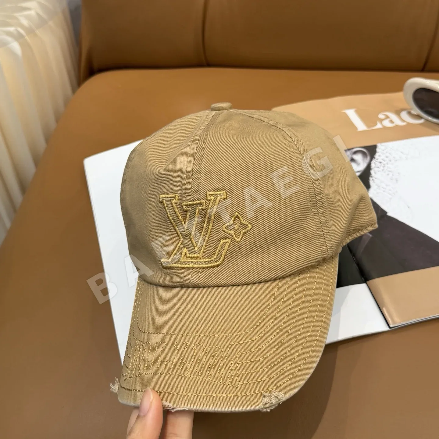 루이비통 자수 야구모자 상세 이미지 2