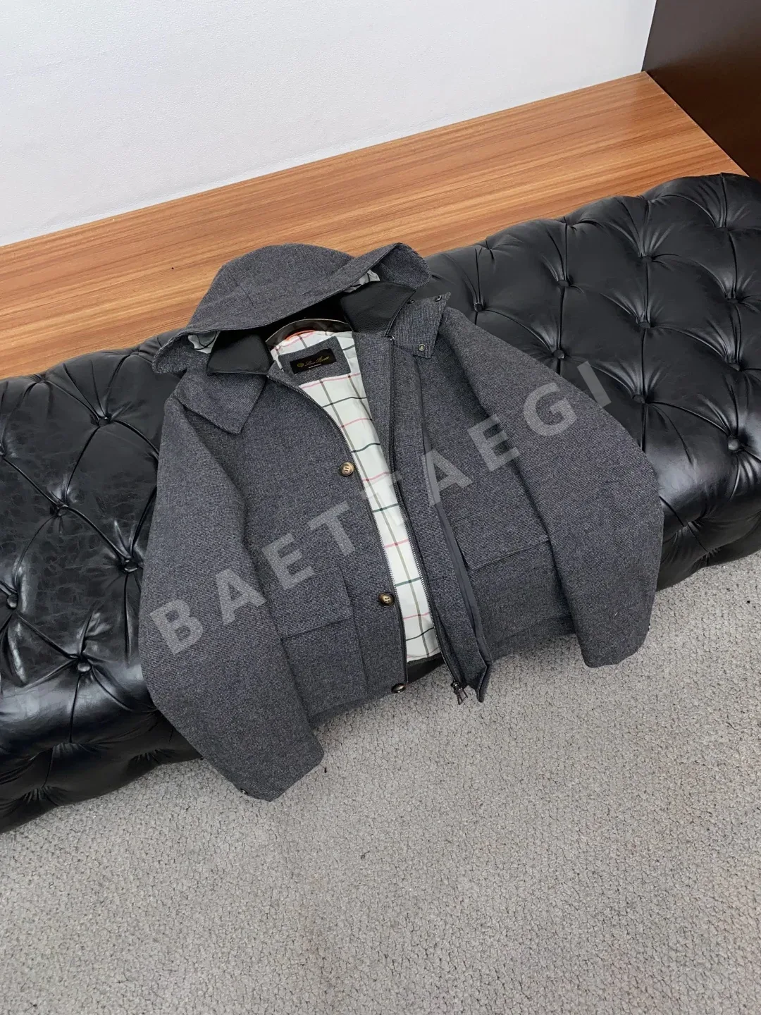 로로피아나 후드 면 자켓 상세 이미지 6